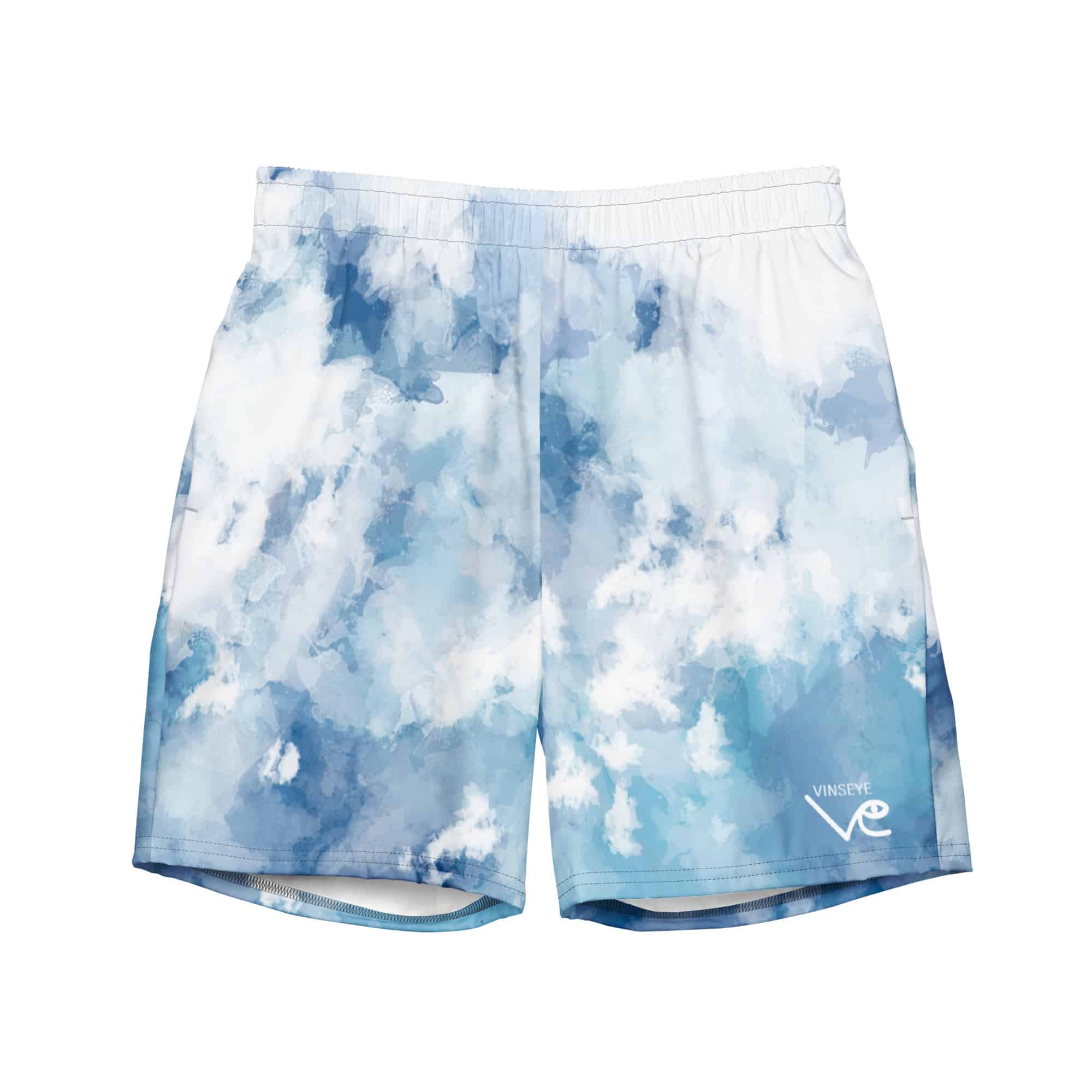 Short Homme watercolor bleu clair Vinseye-influensse