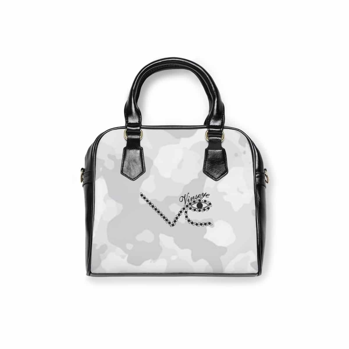Sac à main femme cuir camo blanc Vinseye-influensse
