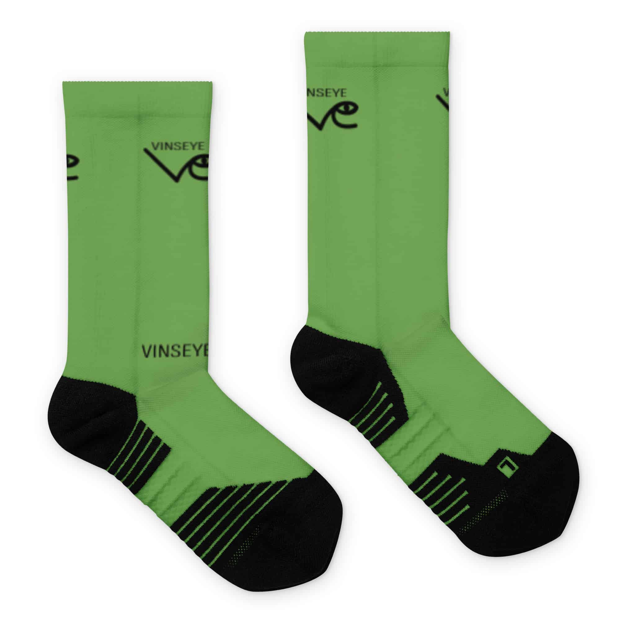 Chaussette mi-long green Vinseye-influensse
