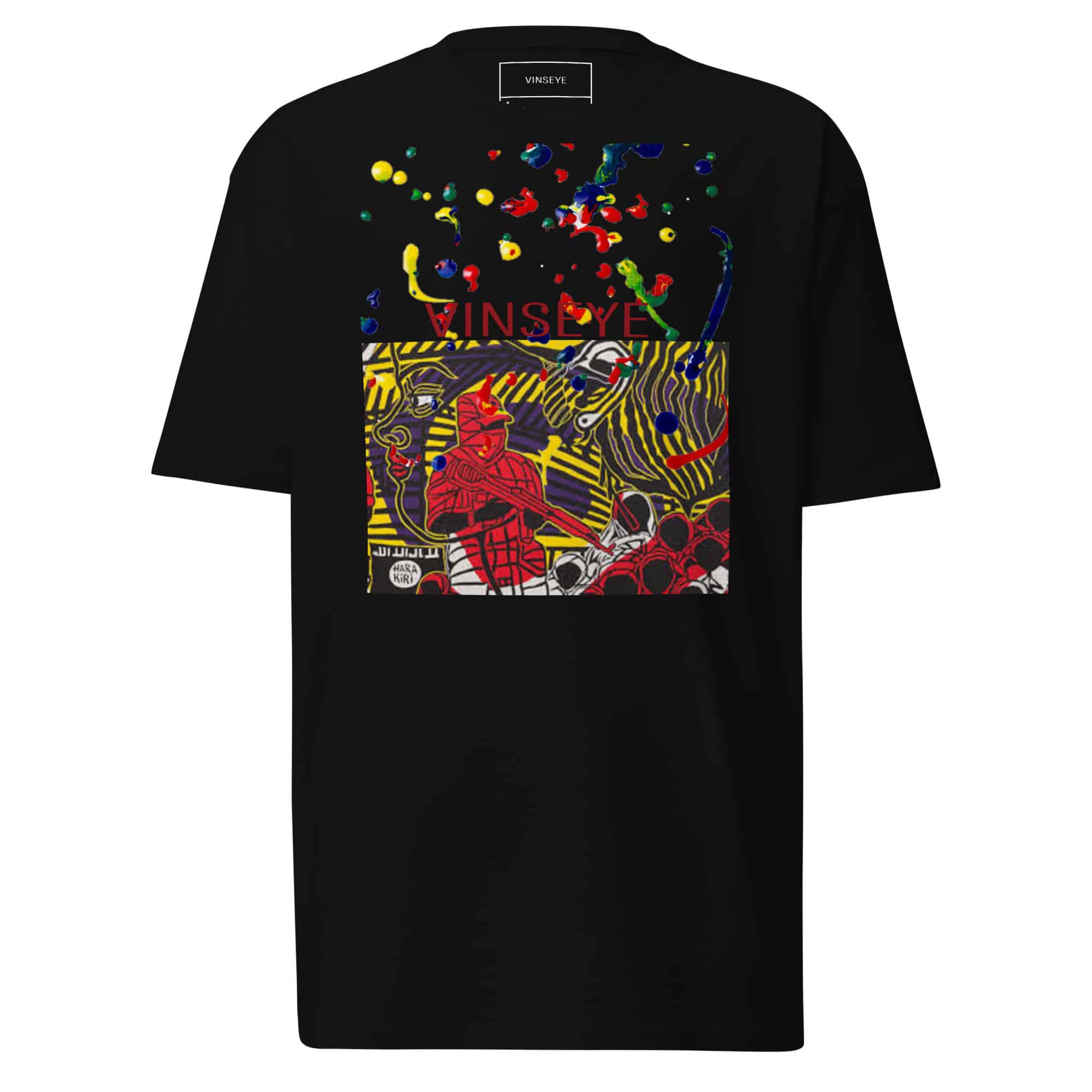 Tee homme Hara kiri noir Vinseye-influensse