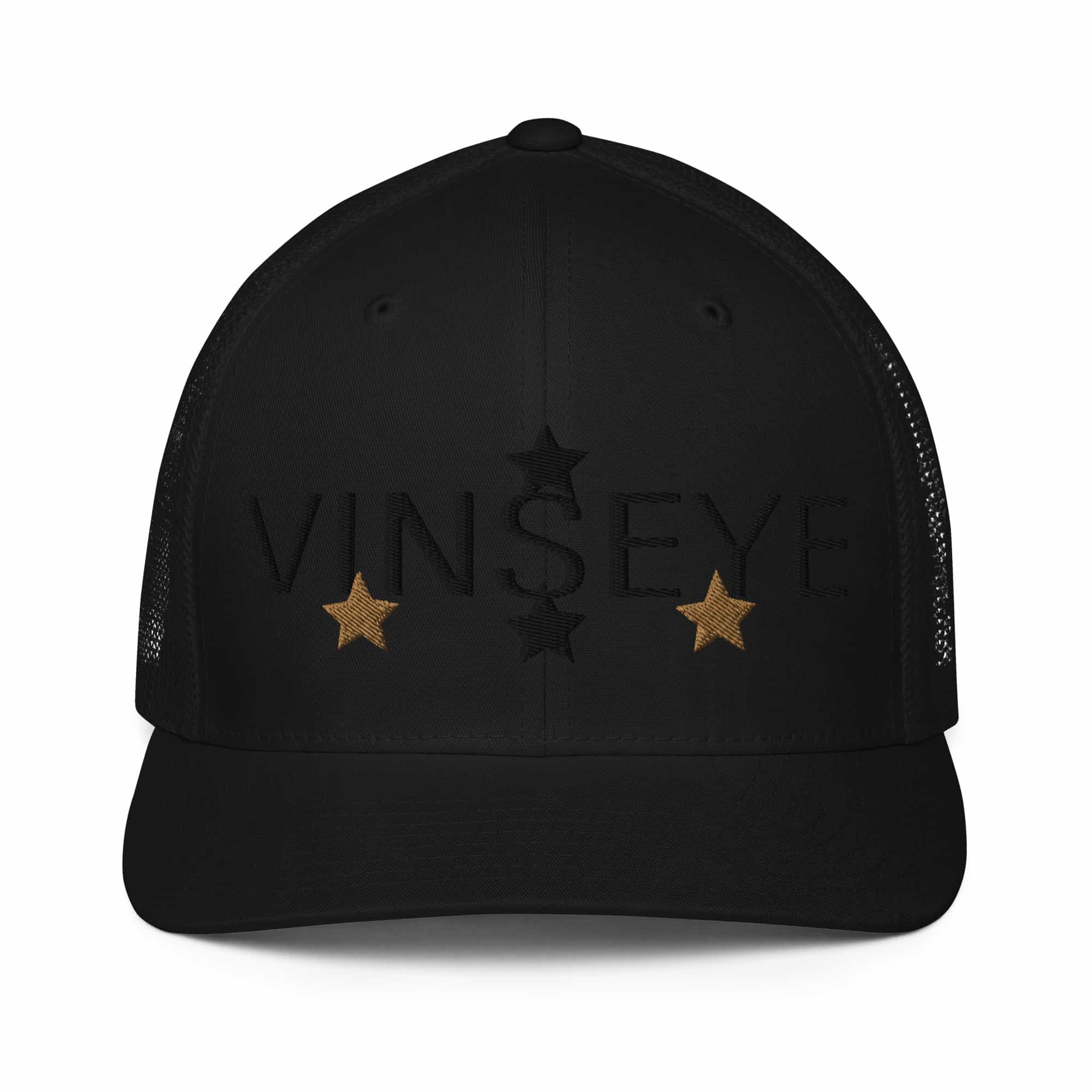 Casquettte trucker mesh Star noir Vinseye-influensse
