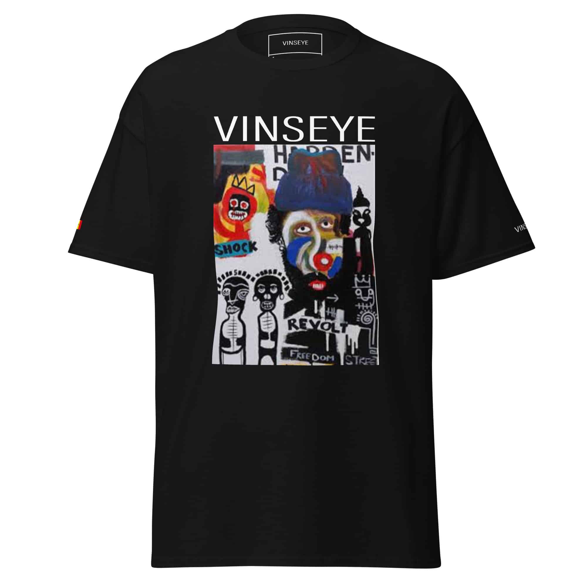 Tee Revolt noir blanc Vinseye-influensse