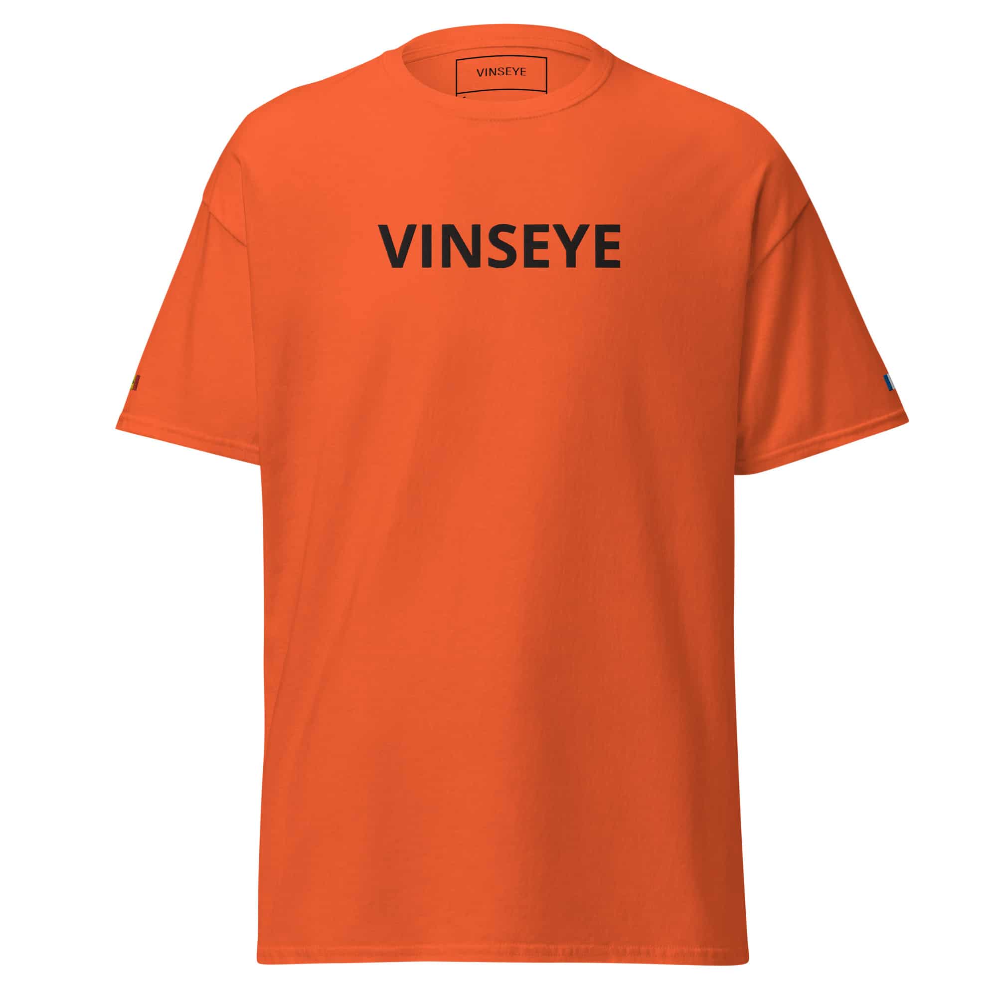 Tee Mandala Orange noir Vinseye-influensse