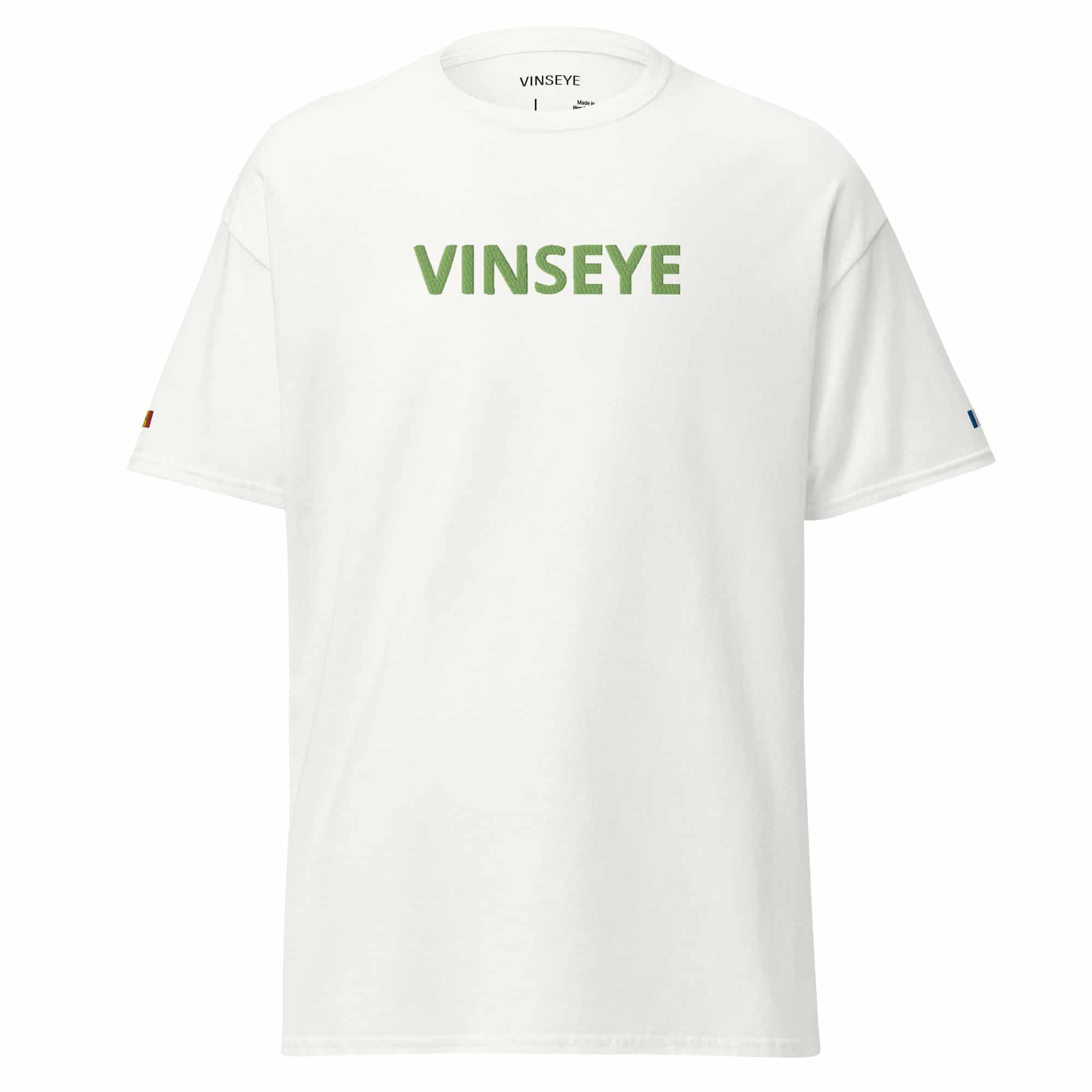 Tee Mandala blanc vert kiwi Vinseye-influensse