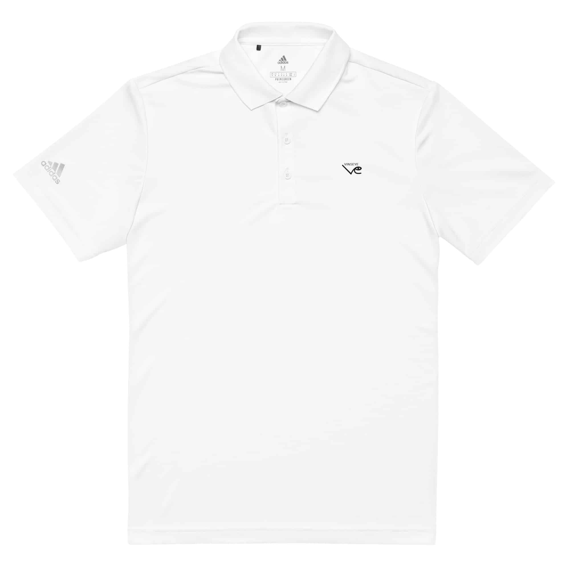 Polo homme Premium blanc Vinseye x Adidas-influensse
