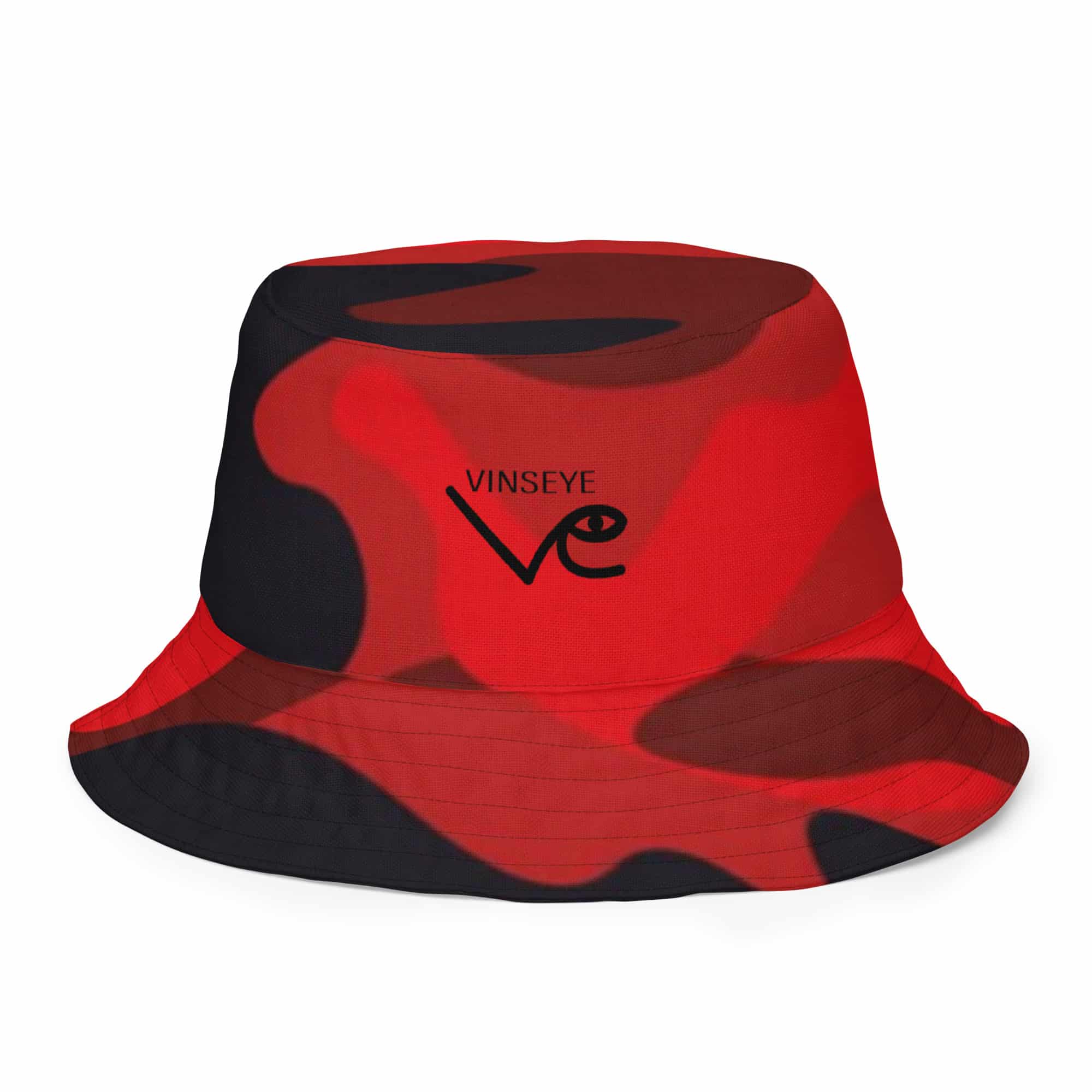 Bob réversible camo rouge jaune Vinseye-influensse