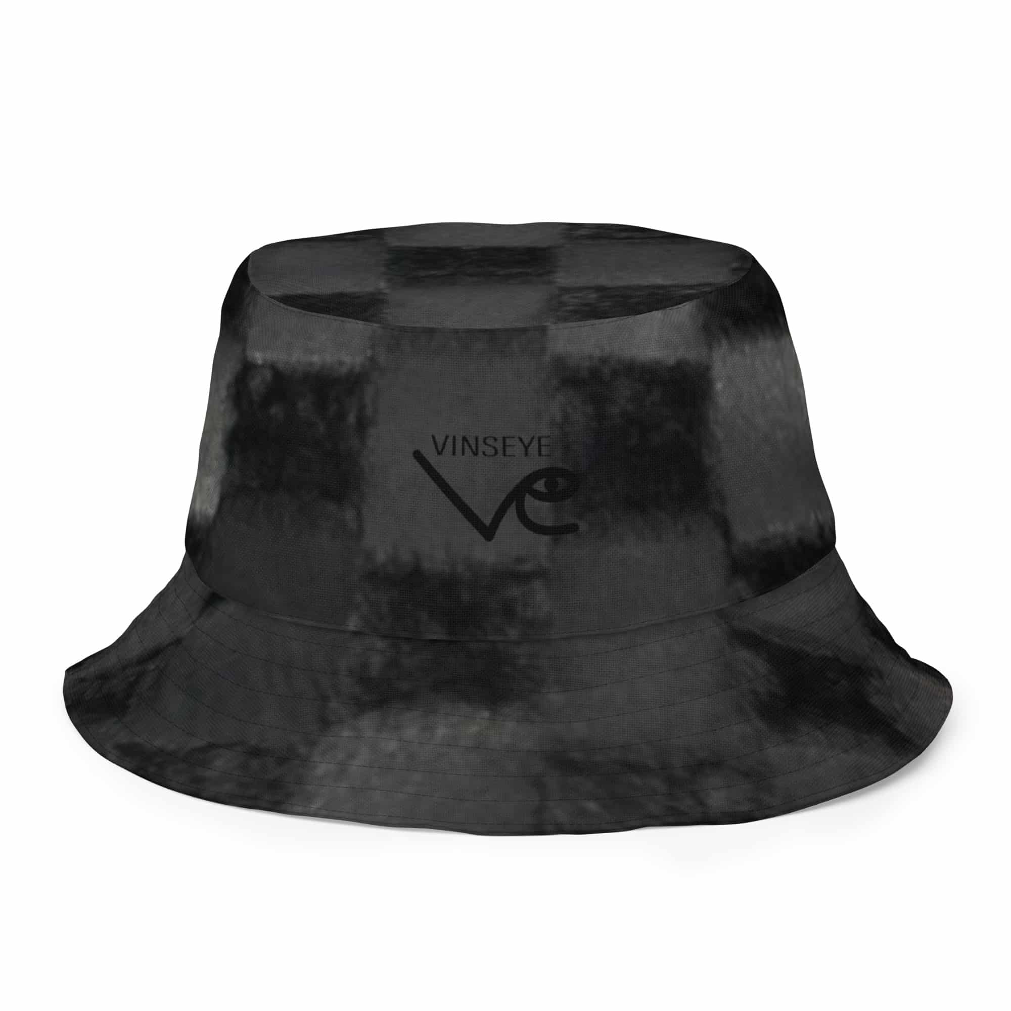 Bob réversible damier noir gris blanc marbré Vinseye-influensse