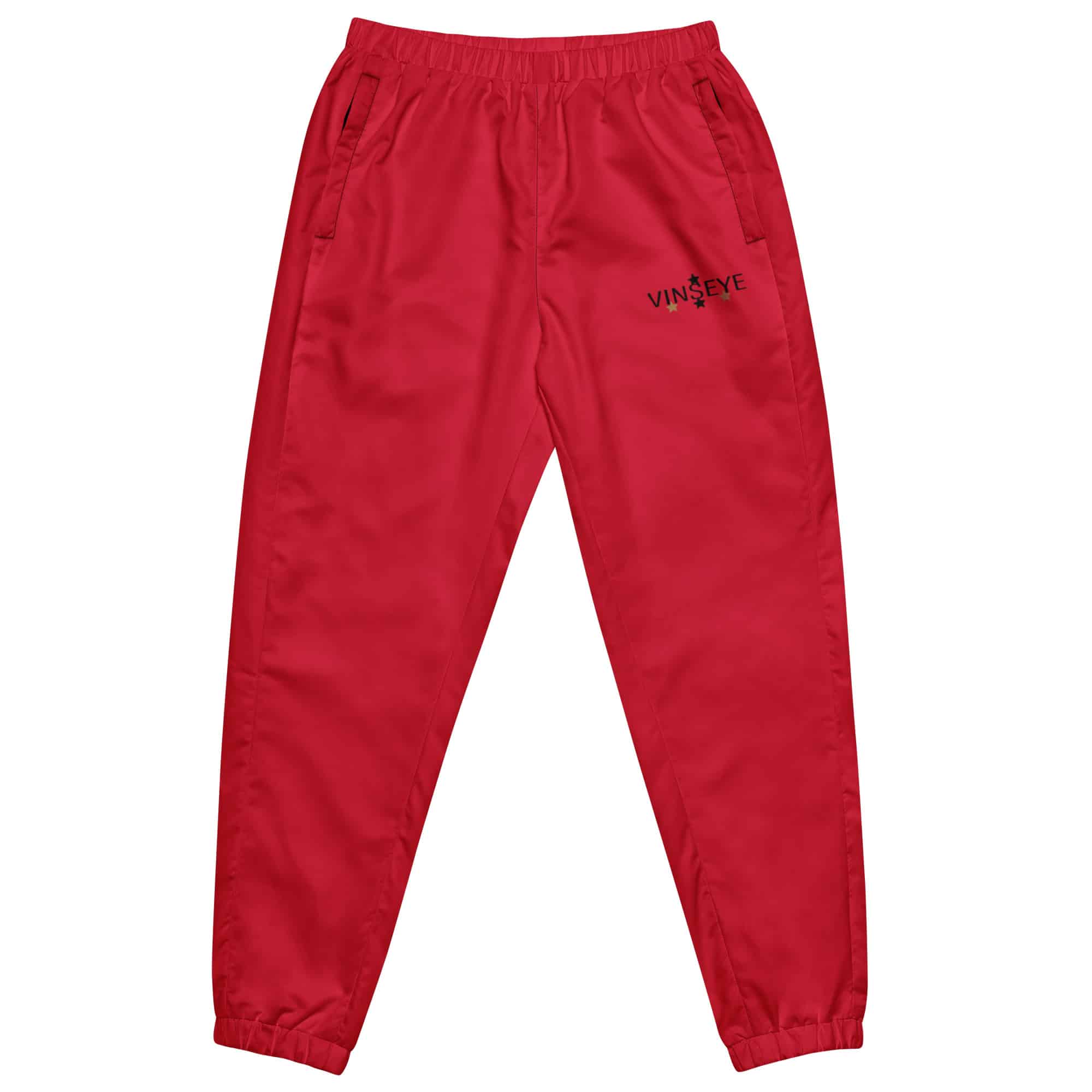Pantalon survêtement rouge Star Vinseye-influensse