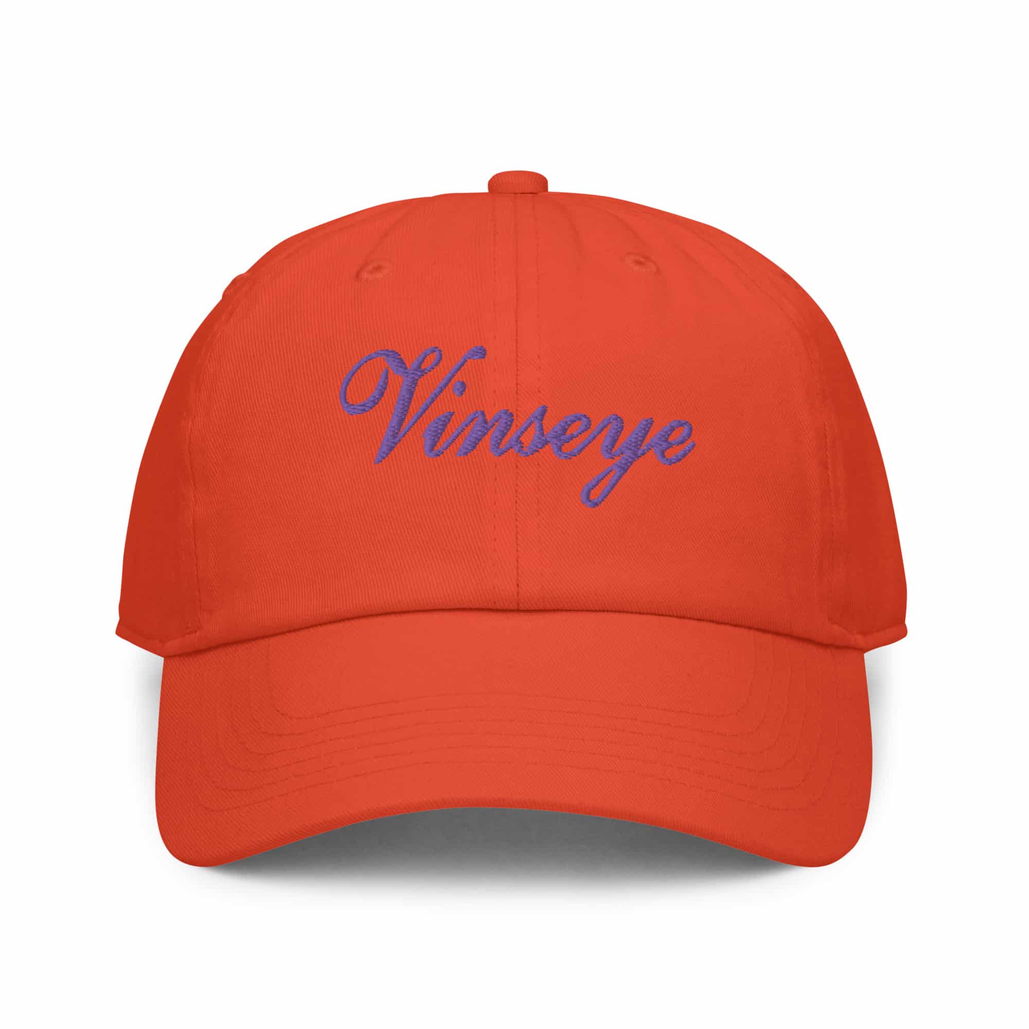 Casquette orange Signature Purple Vinseye-influensse