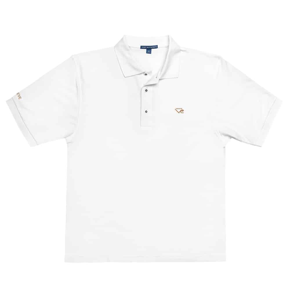 Polo Homme blanc old gold Vinseye-influensse