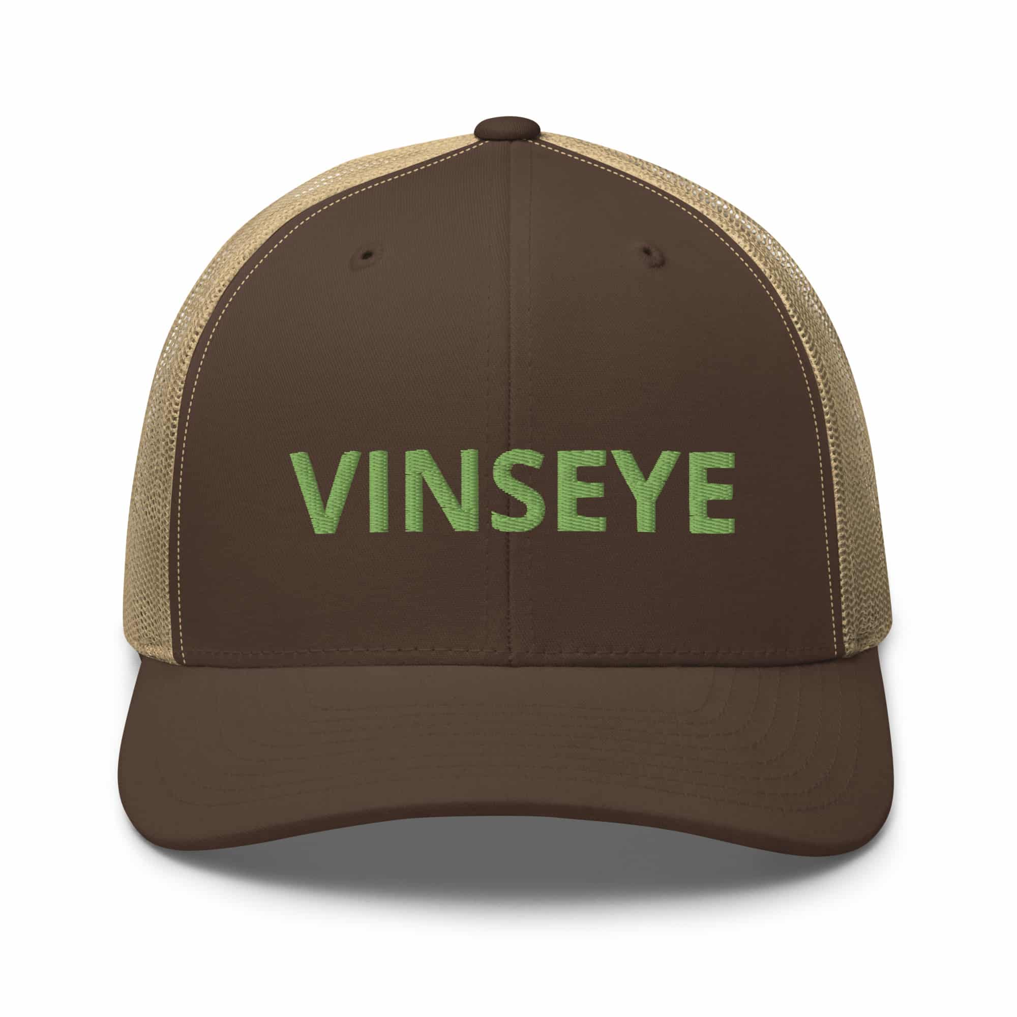 Casquette luxe 3D marron vert Vinseye-influensse