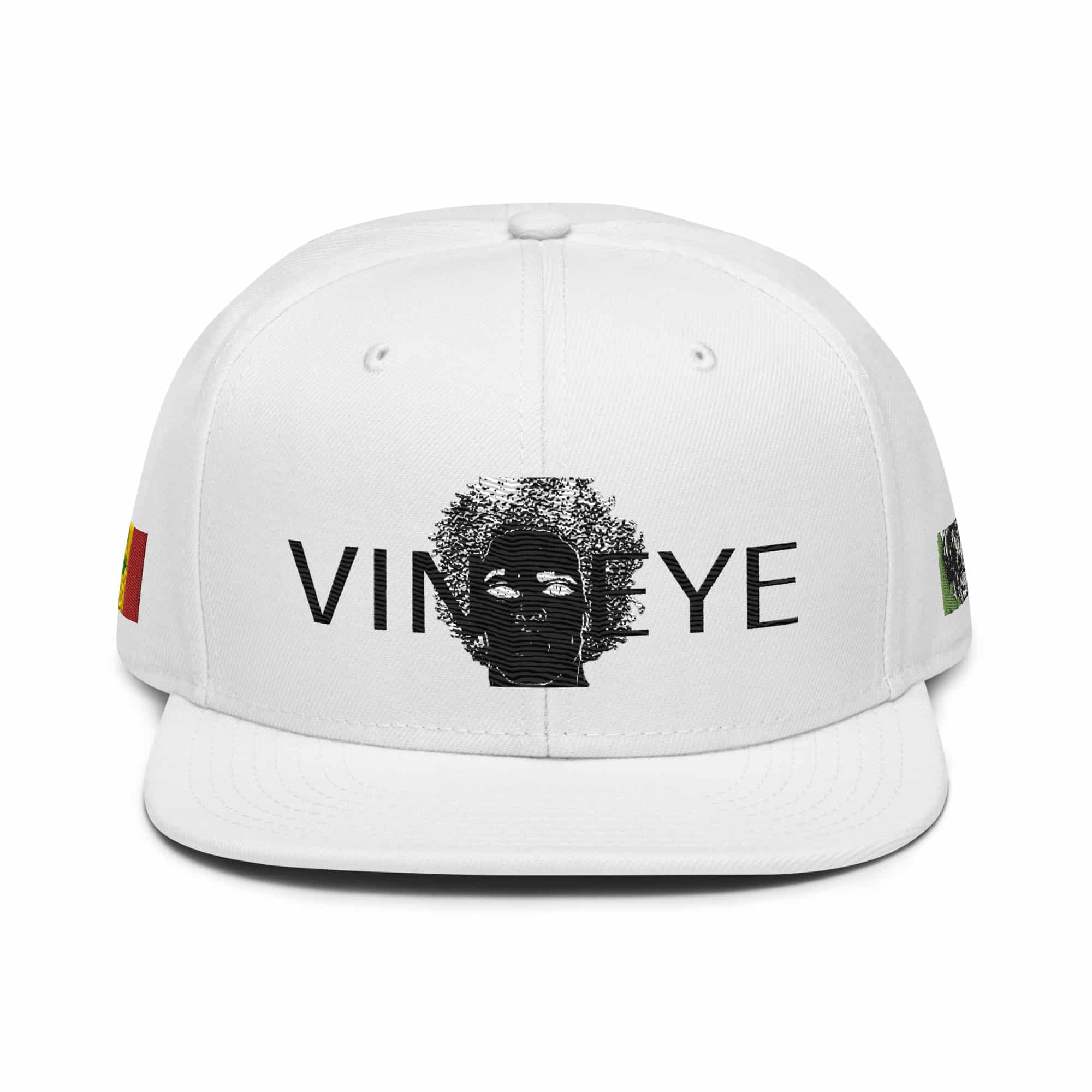 Casquette black face flag blanc Vinseye-influensse