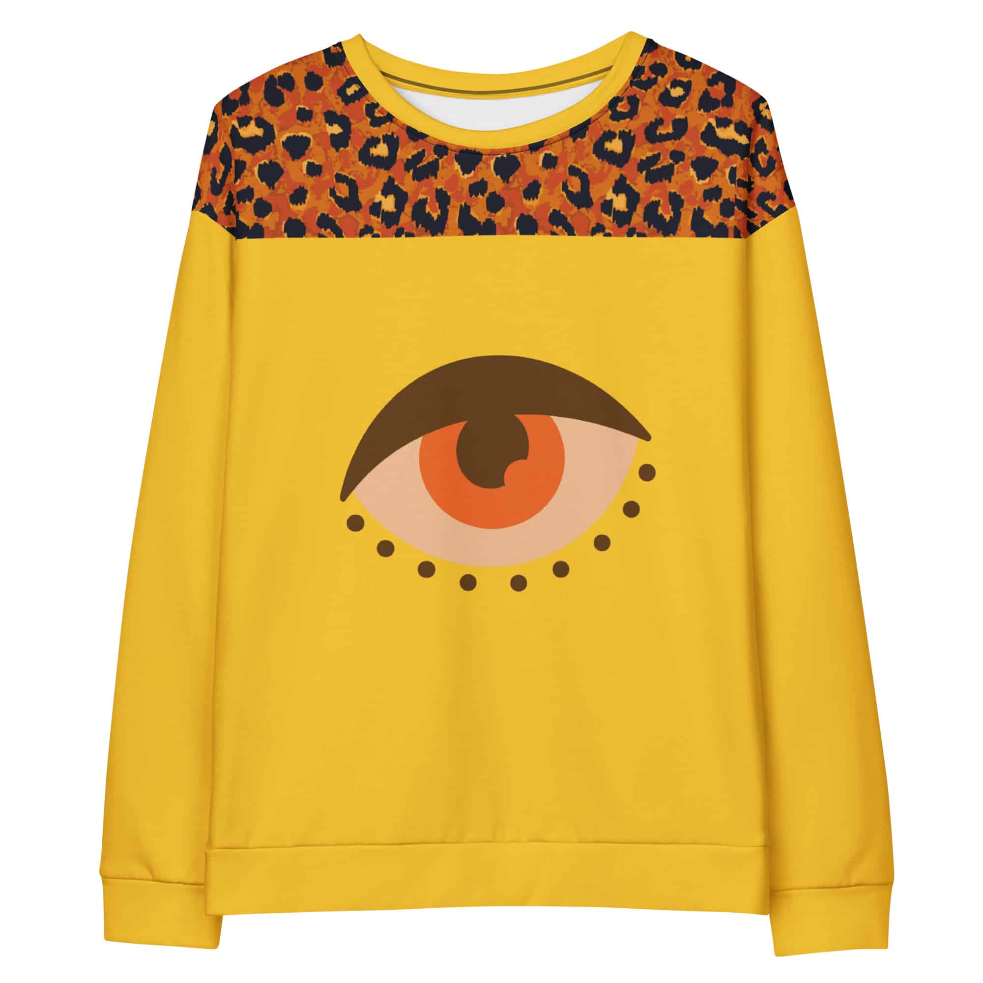 Sweat One Eye animal jaune Vinseye-influensse