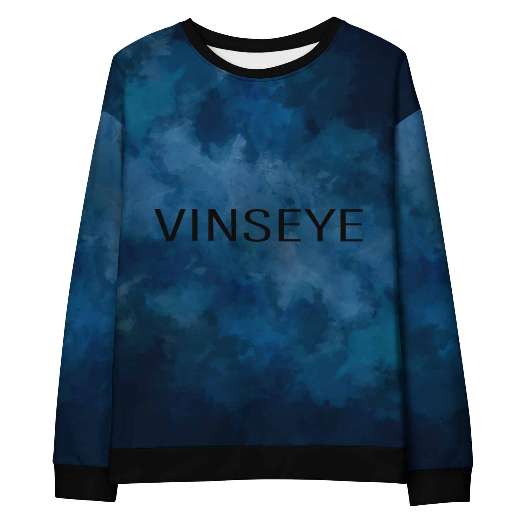 Sweat watercolor bleu Vinseye-influensse