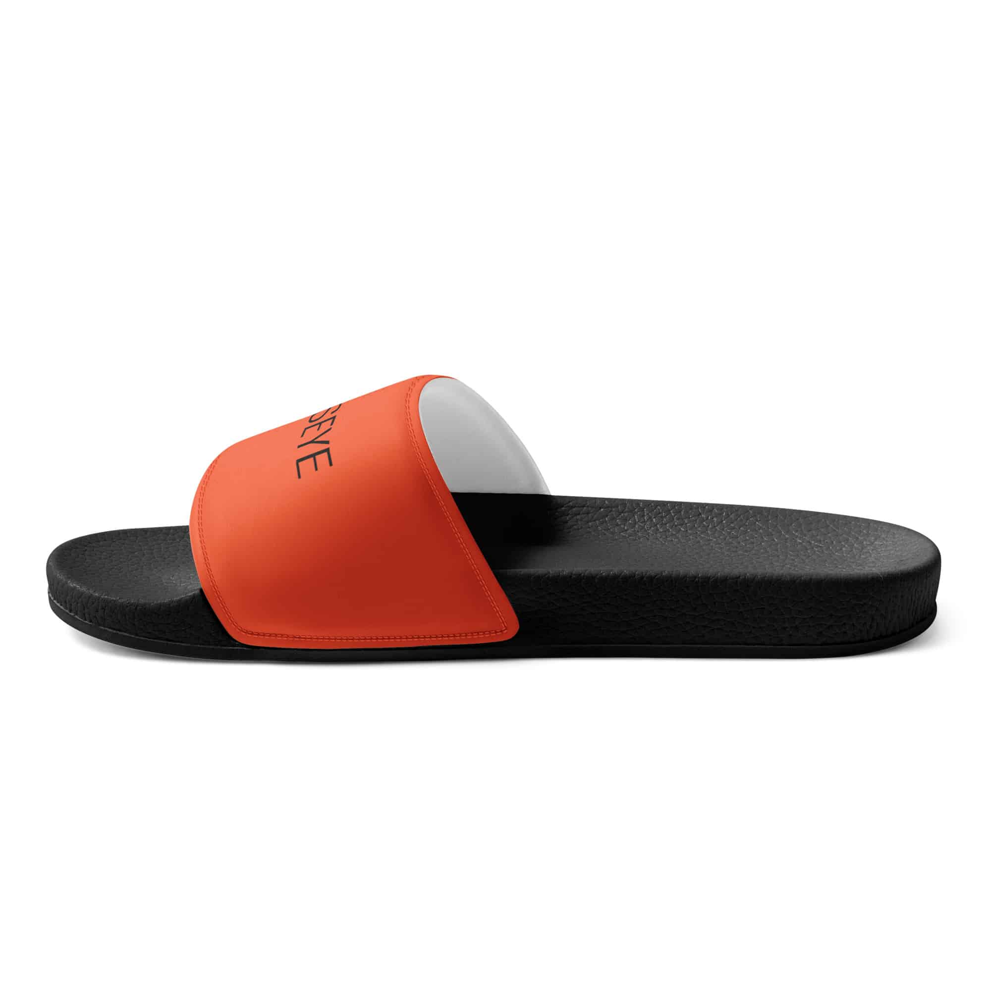 Claquettes homme outrageous orange noir Vinseye-influensse