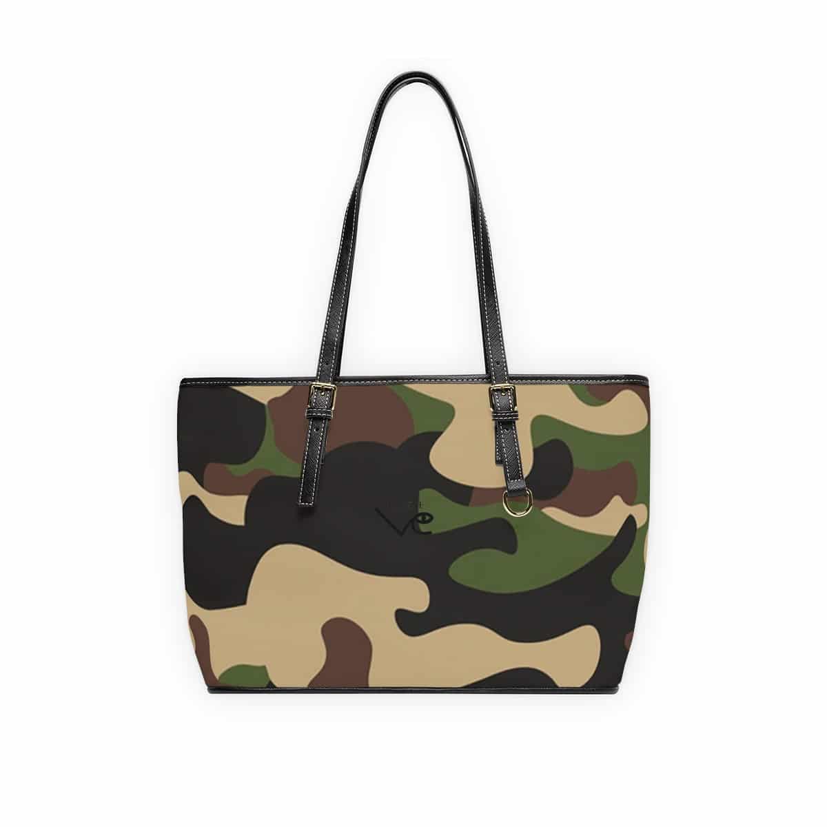 Cabas cuir camo militaire Vinseye-influensse