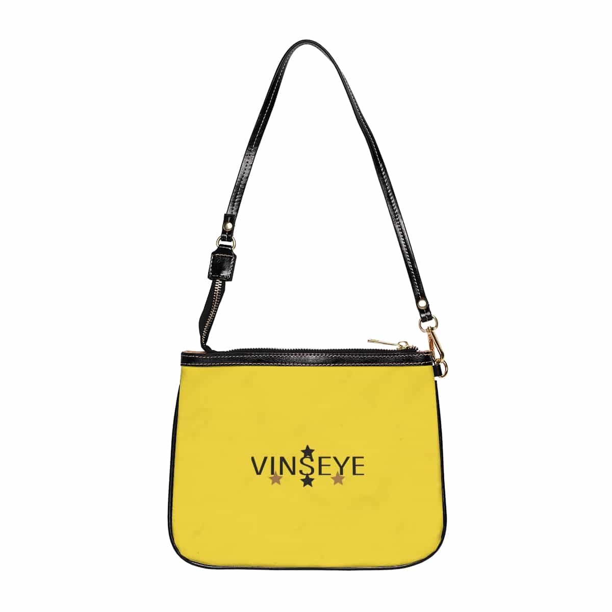 Sac à bandoulière cuir jaune Star Vinseye-influensse