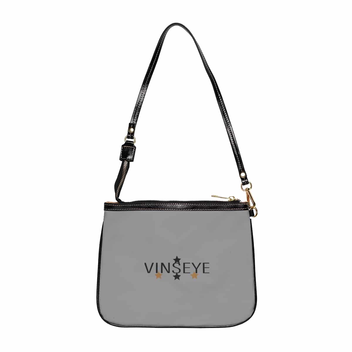 Sac à bandoulière cuir gris Star Vinseye-influensse