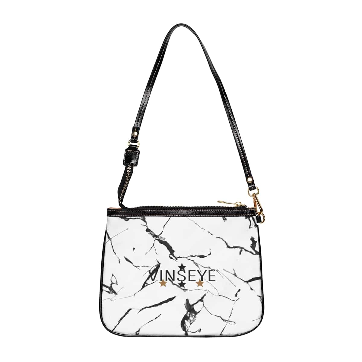 Sac à bandoulière cuir blanc marbré Star Vinseye-influensse