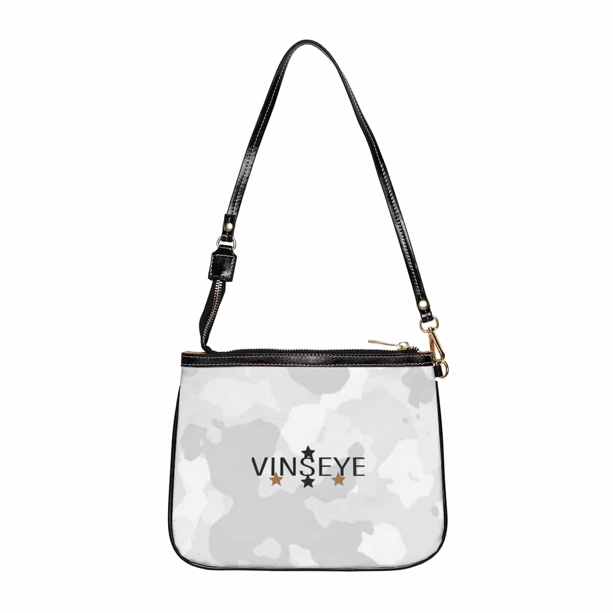 Sac à bandoulière cuir camo blanc Star Vinseye-influensse
