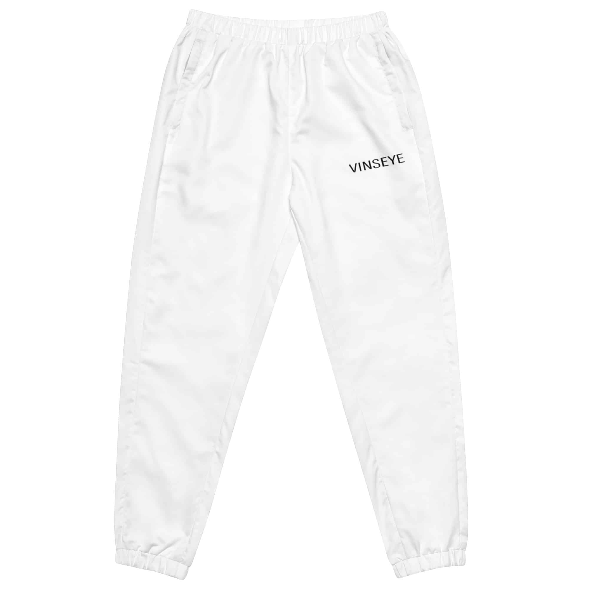 Pantalon jogging blanc Vinseye-influensse