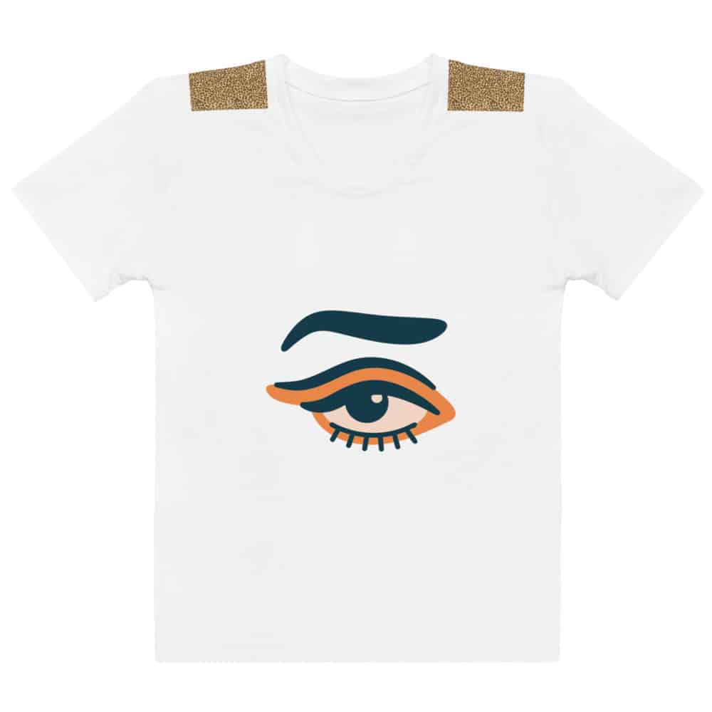 Tee lady One Eye animal blanc Vinseye-influensse