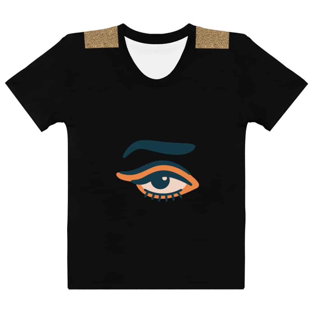 Tee lady One Eye animal noir Vinseye-influensse