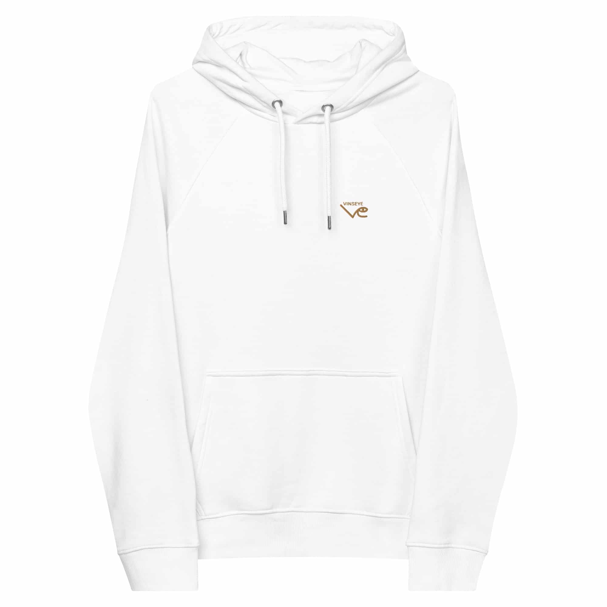Sweat à capuche bio blanc Vinseye-influensse