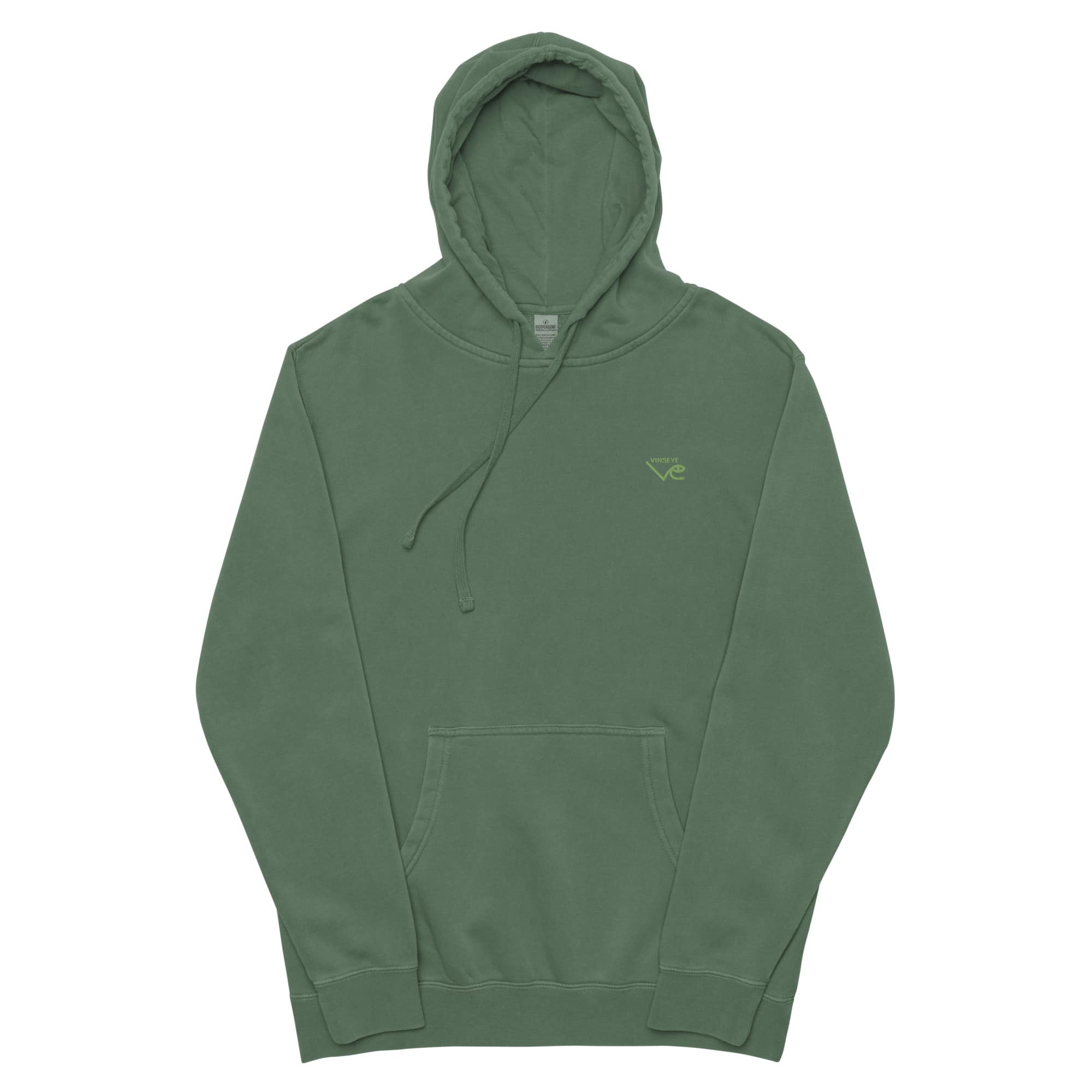 Sweat à capuche pigment vert alpine Vinseye-influensse