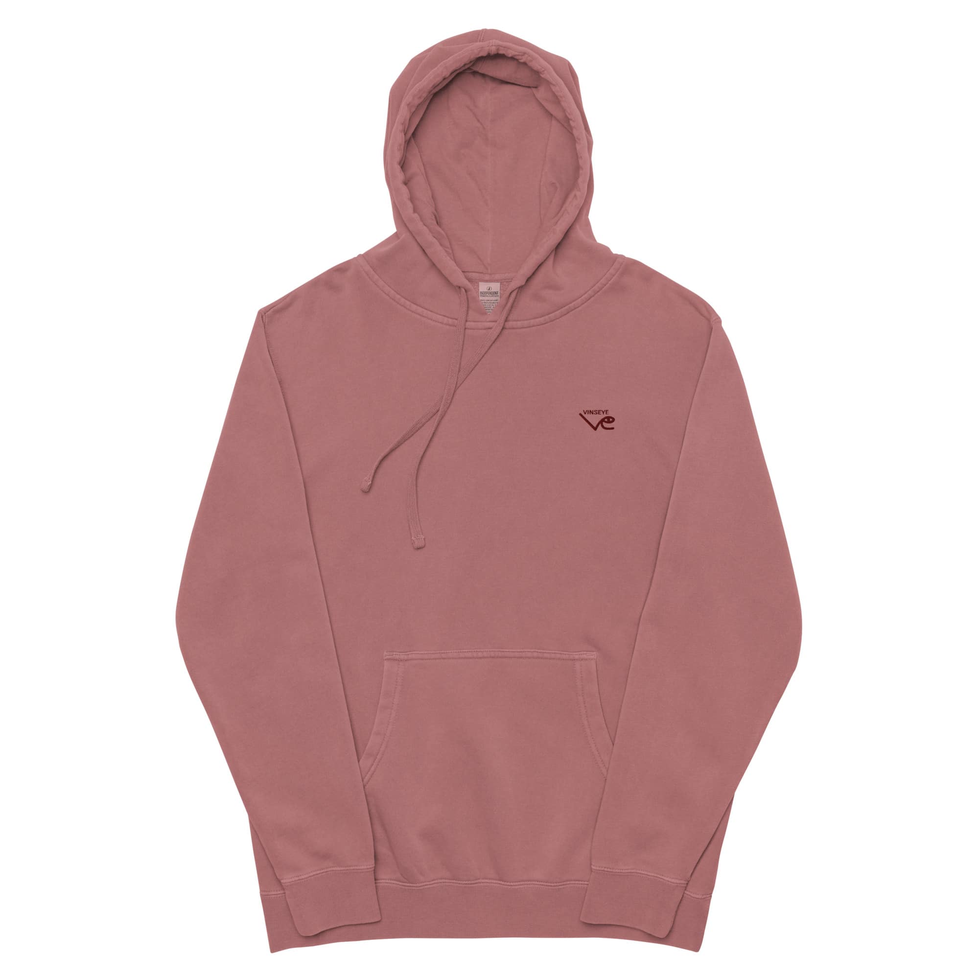 Sweat à capuche pigment bordeaux Vinseye-influensse