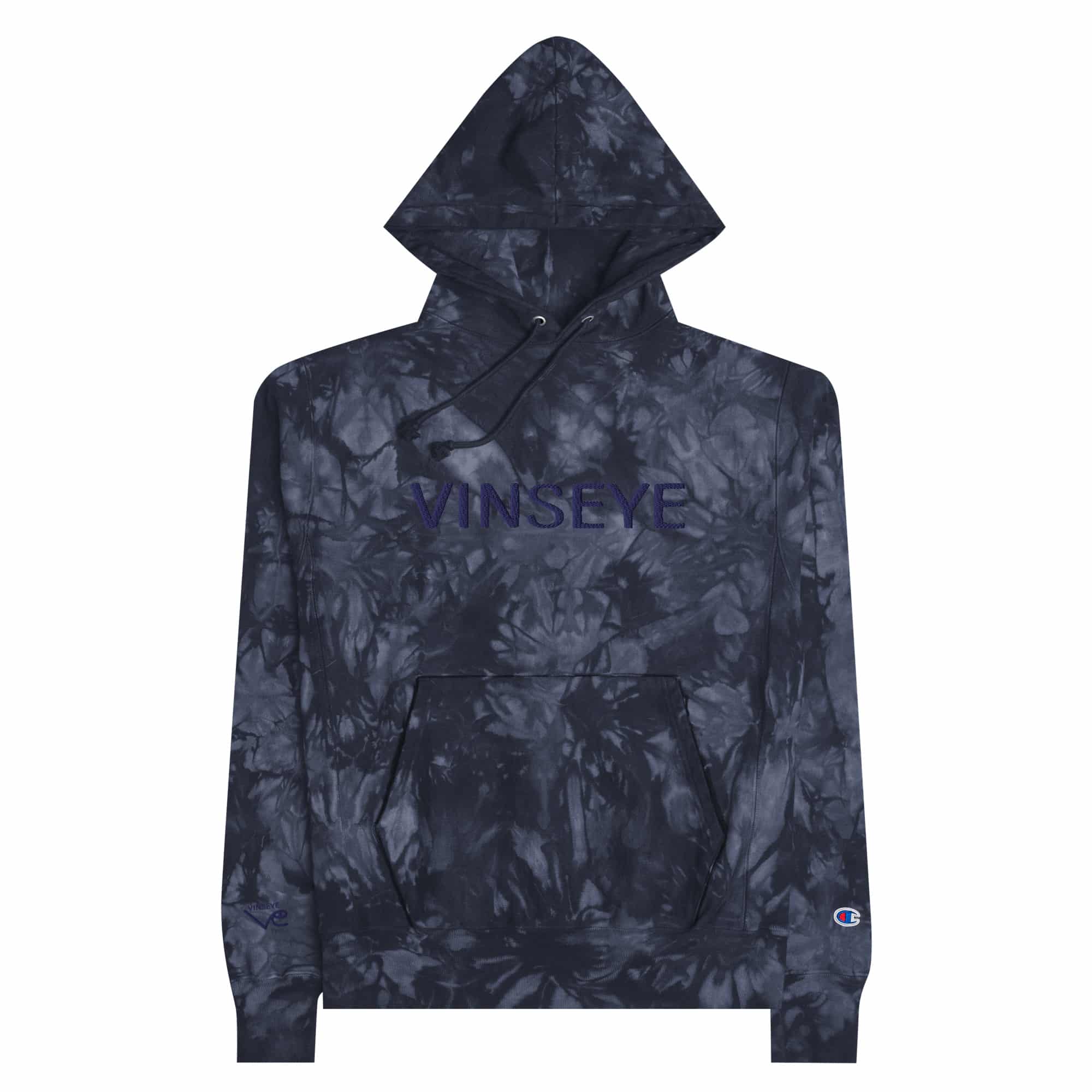 Sweat à capuche tie dye marine Vinseye x Champion-influensse