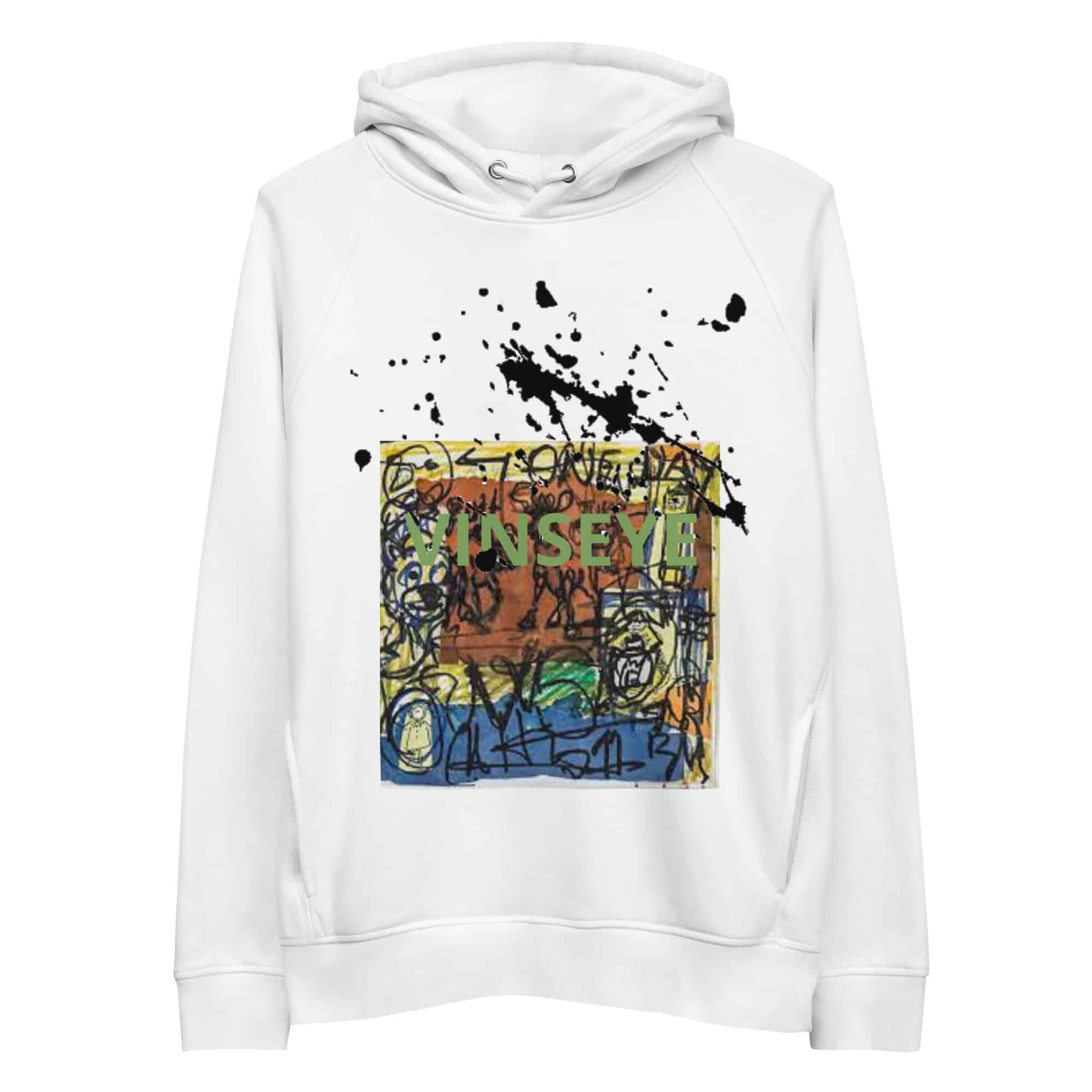 Sweat à capuche écolo Street Savana blanc Vinseye-influensse
