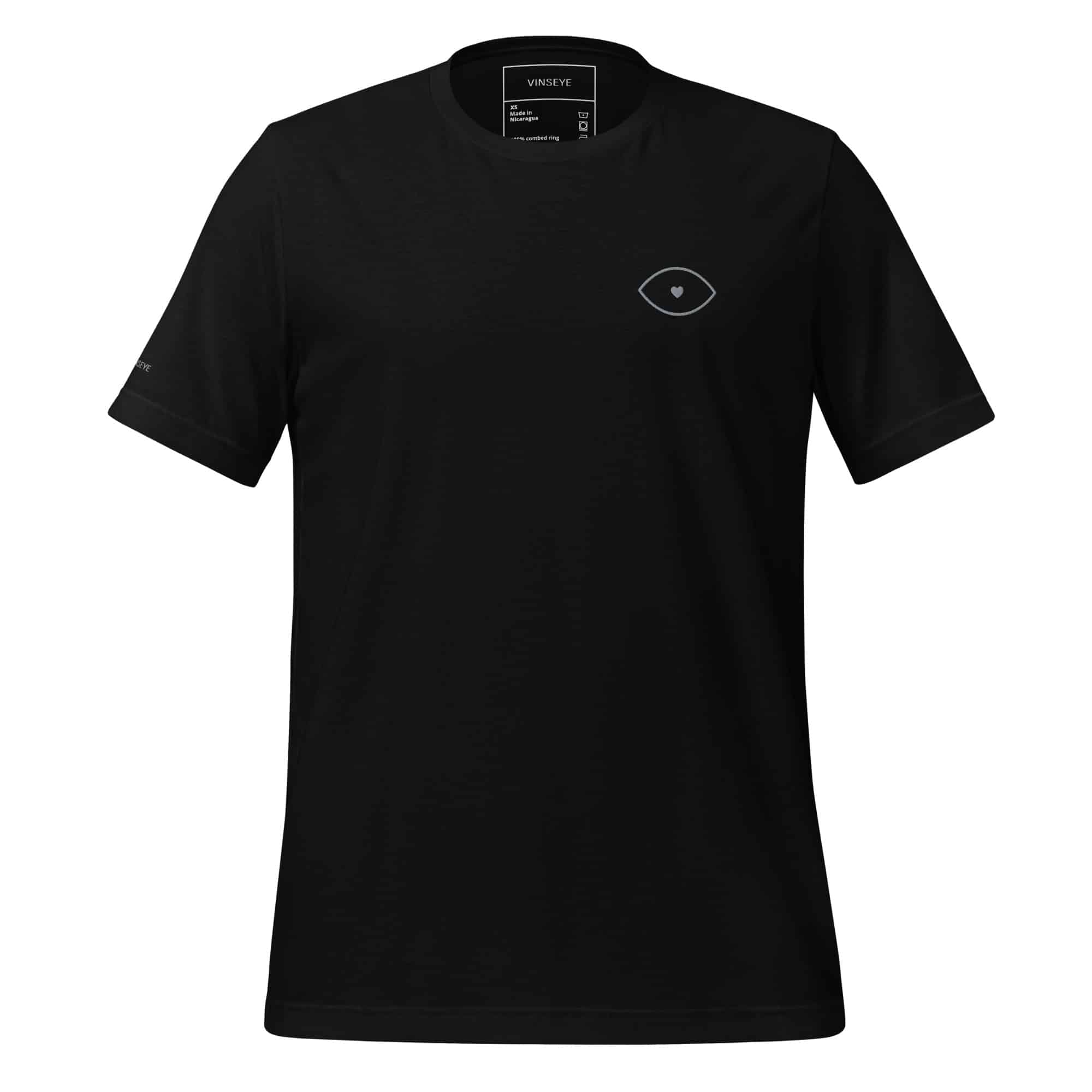 Tee Valentine's eye noir Vinseye-influensse