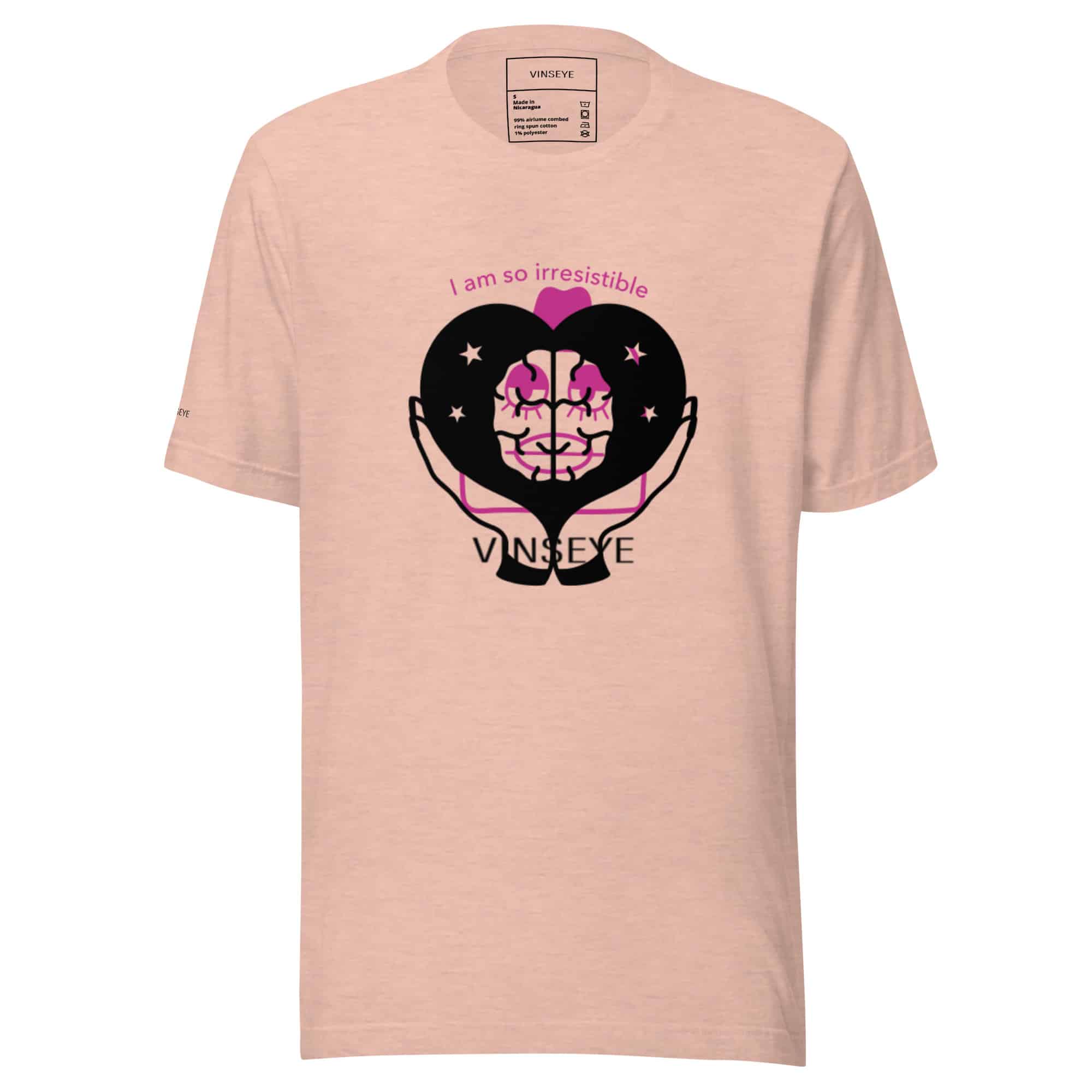 Tee irresistible peach Vinseye-influensse