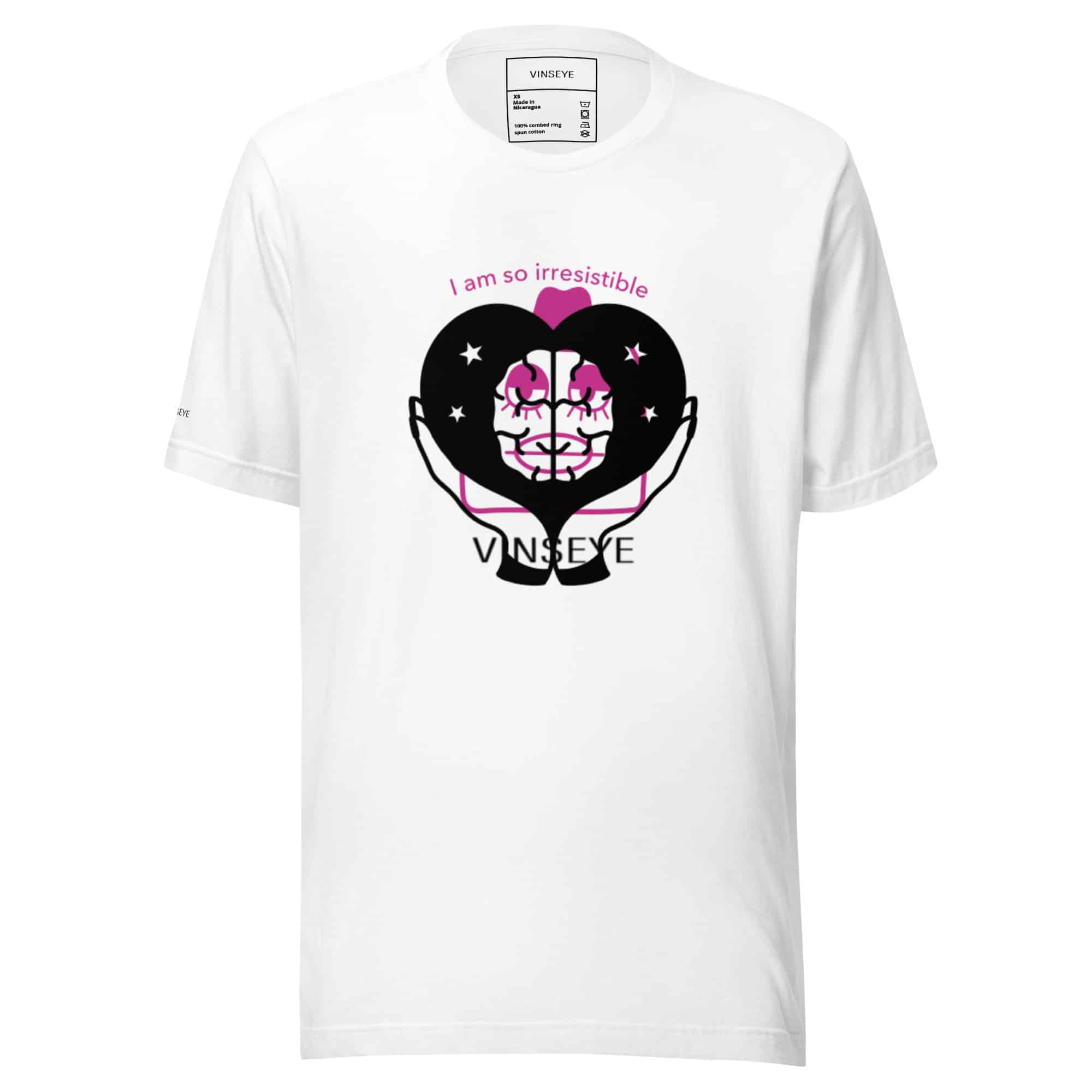 Tee irresistible blanc Vinseye-influensse