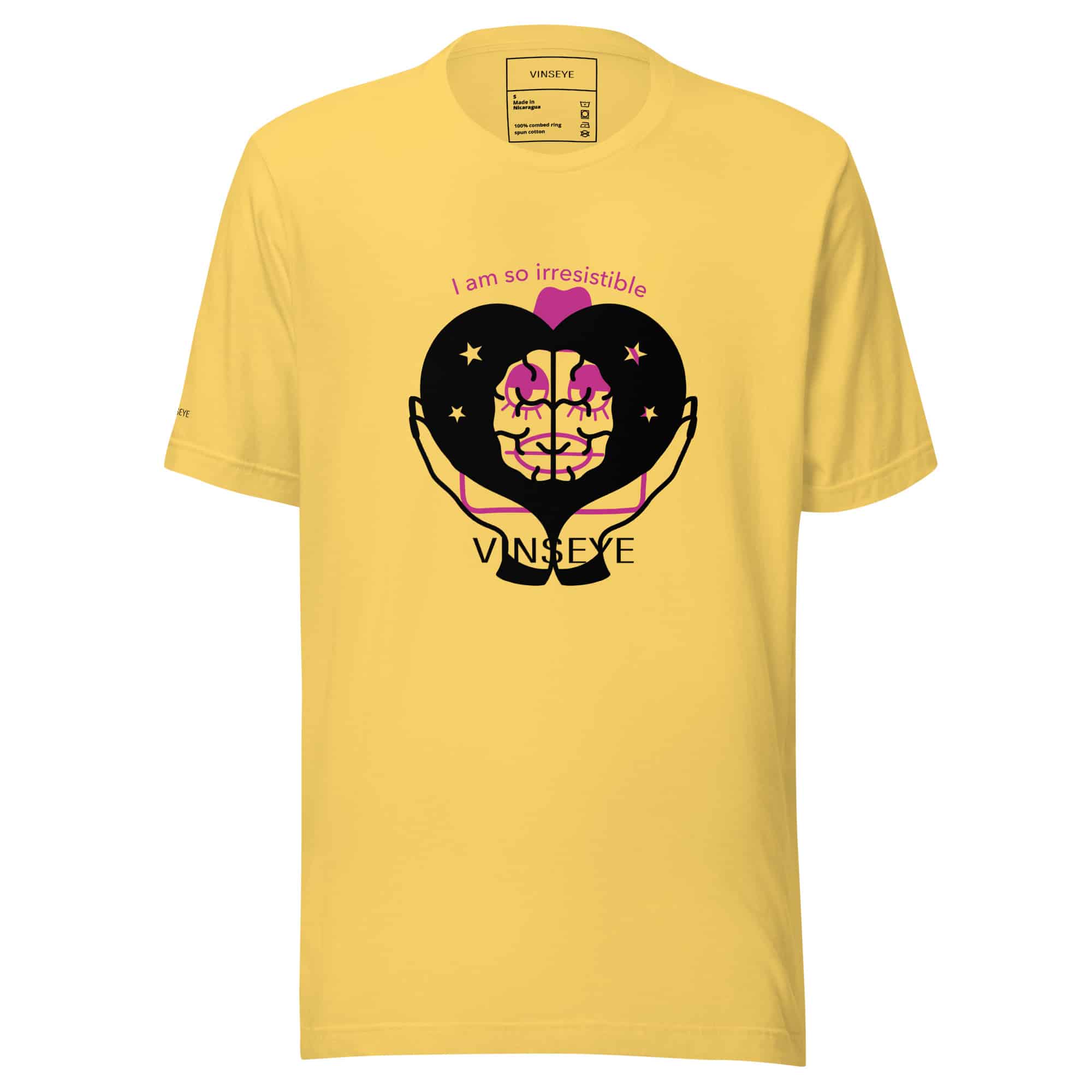 Tee irresistible jaune Vinseye-influensse