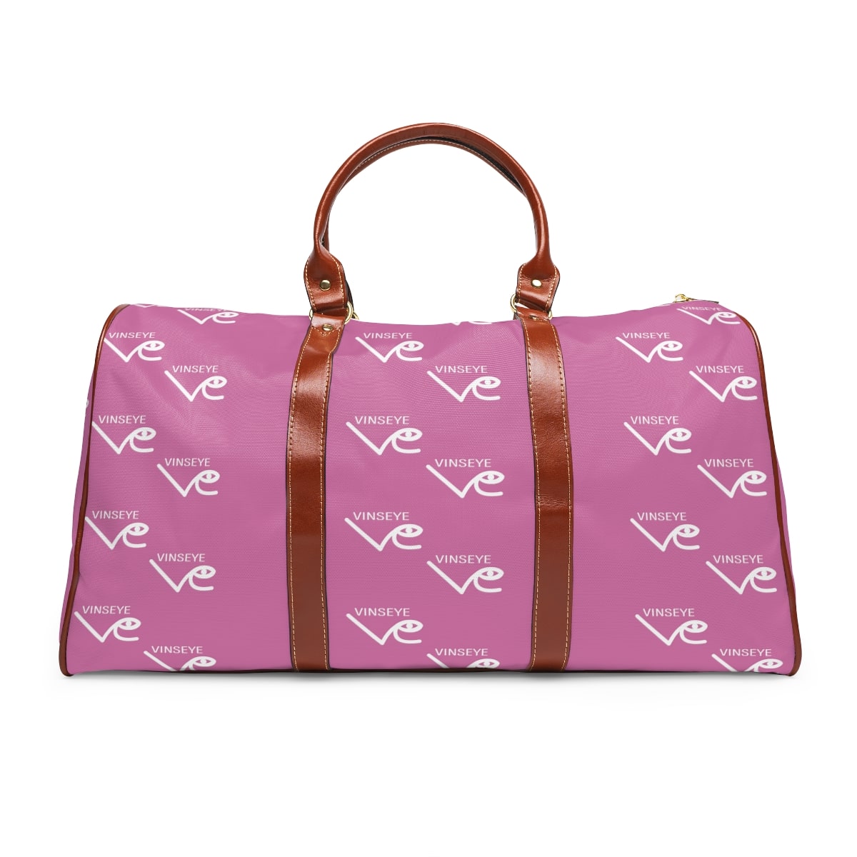 Sac de voyage cuir rose clair monogram blanc Vinseye-influensse