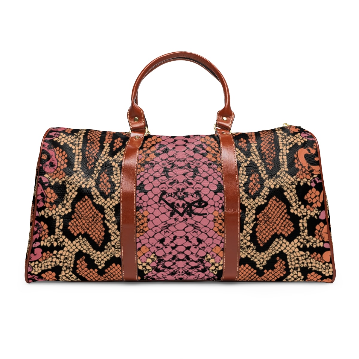 Sac de voyage cuir snake skin multicolore Vinseye-influensse