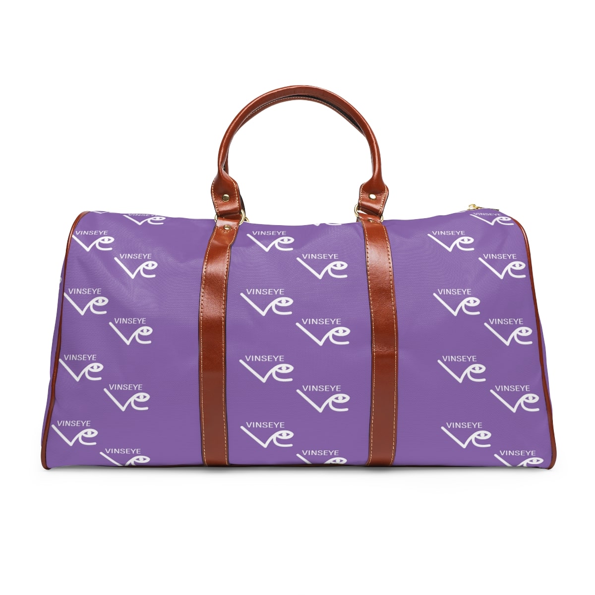 Sac de voyage cuir violet clair monogram blanc Vinseye-influensse