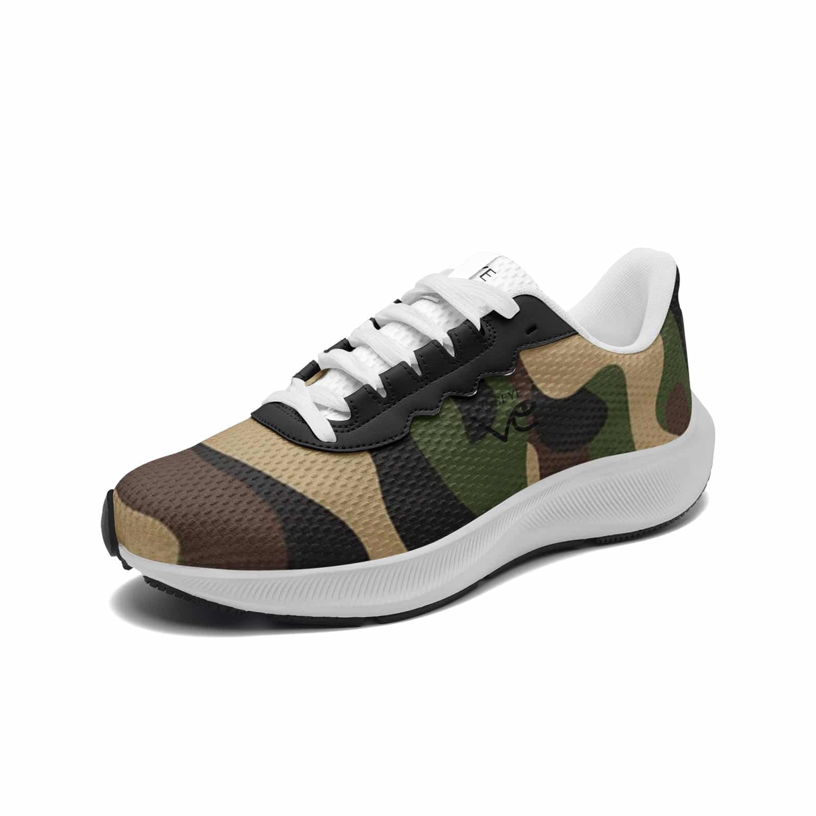 Sneakers Running Mesh Tech Performance Camo militaire Vinseye-influensse
