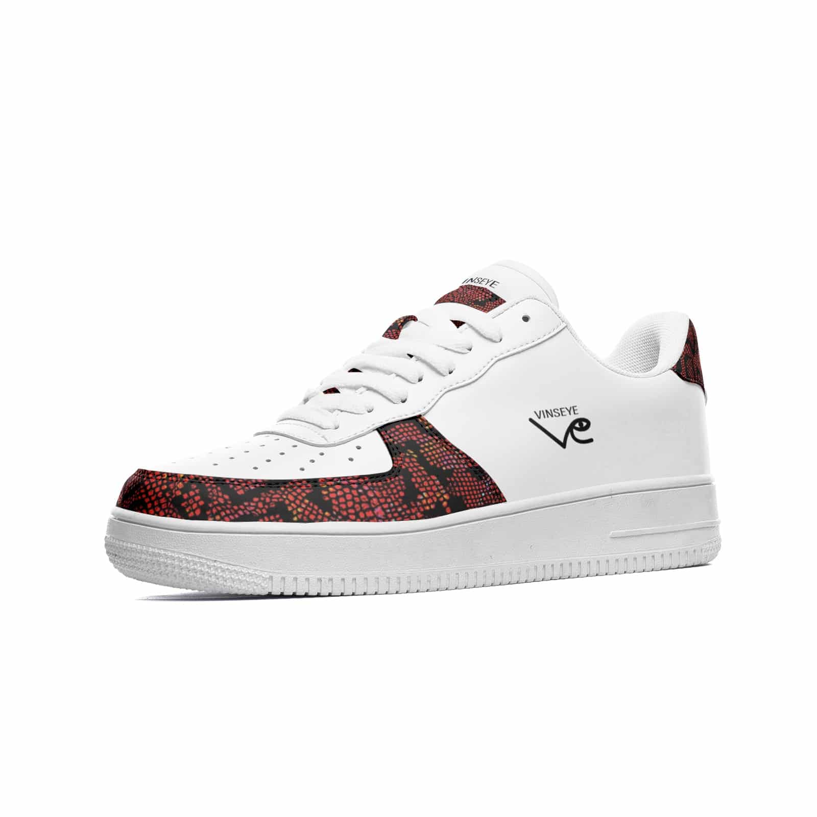 Sneakers Low top cuir blanc snake skin multicolor Vinseye-influensse
