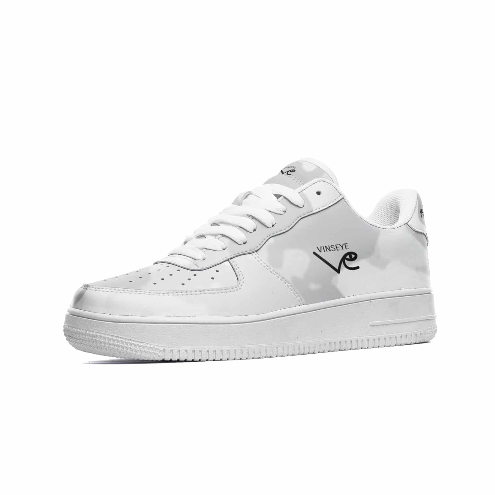 Sneakers Low top cuir camo blanc Vinseye-influensse