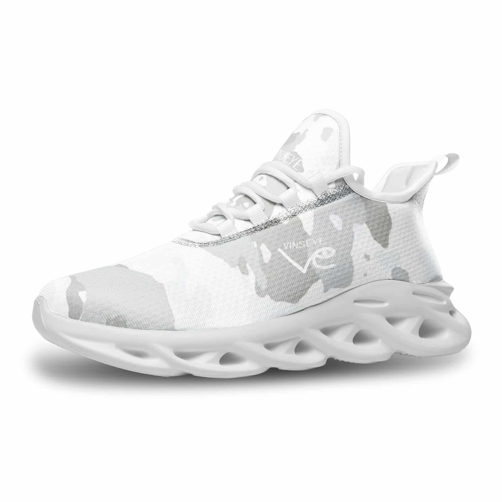 Sneaker Bounce Mesh Knit camo blanc Vinseye-influensse