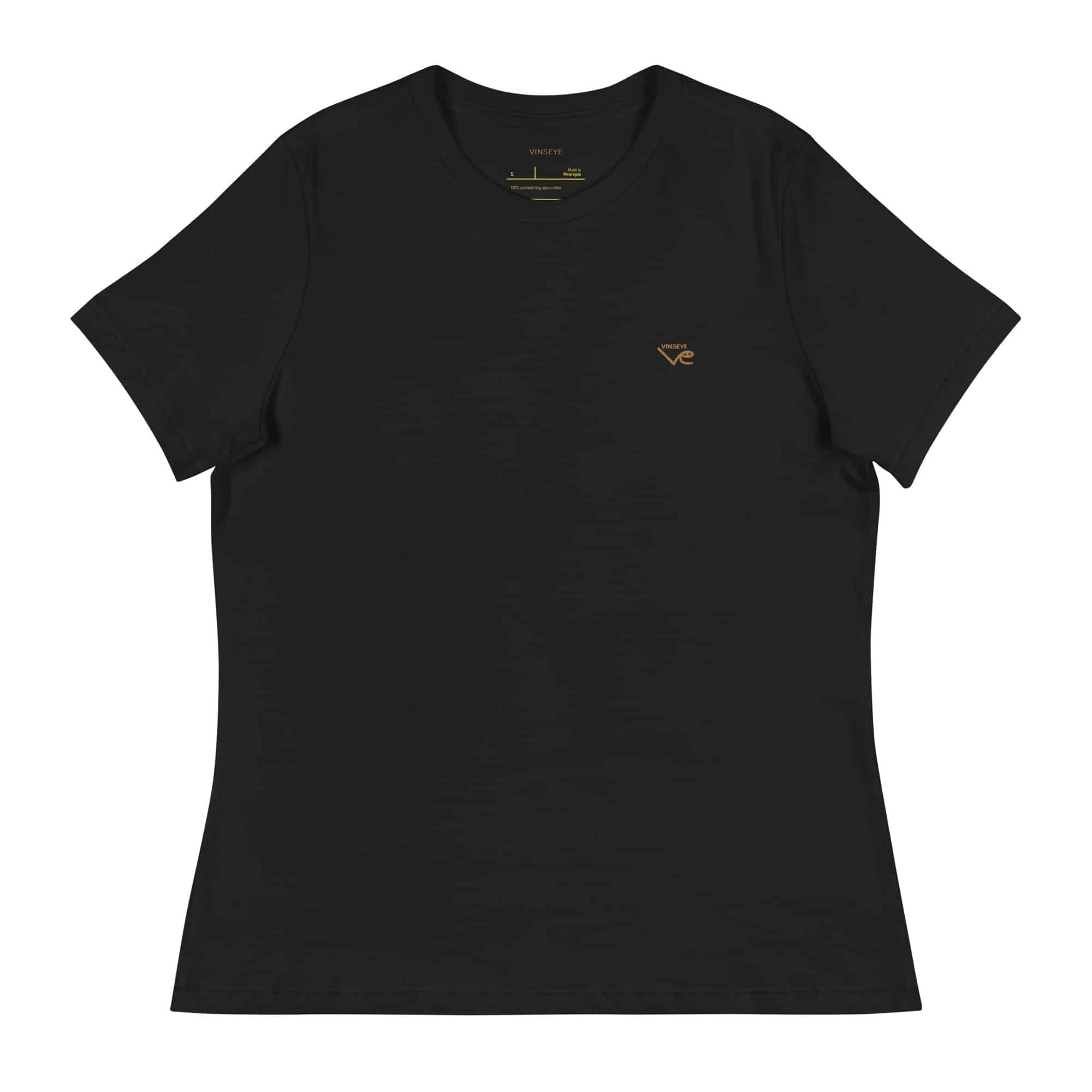 Tee classic noir old gold Vinseye-influensse