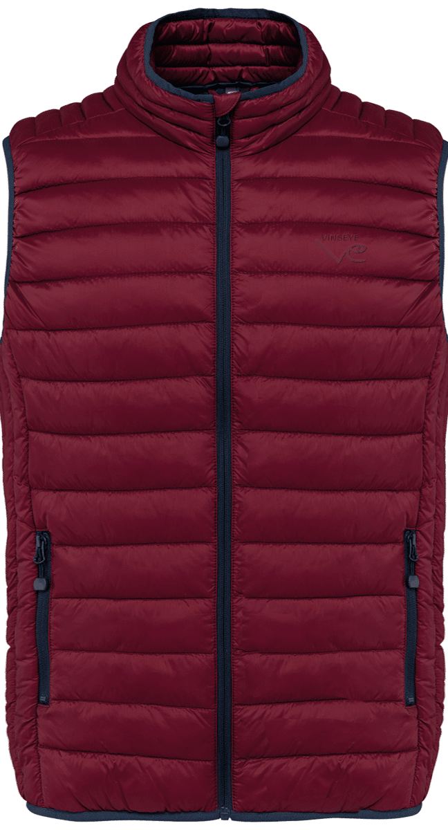 Doudoune sans manches bordeaux Vinseye-influensse