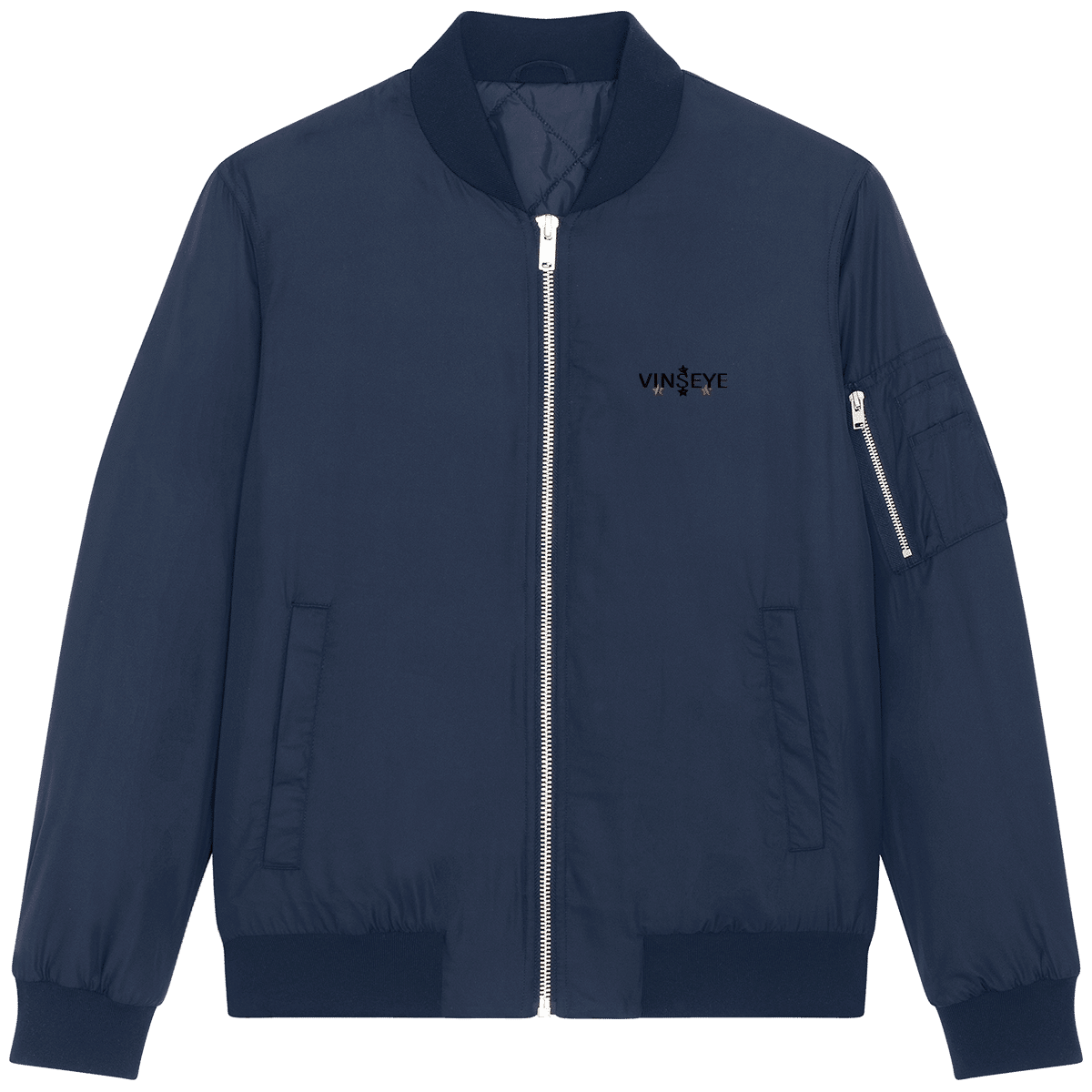 Bomber Full Eyes Star French Navy Vinseye-influensse