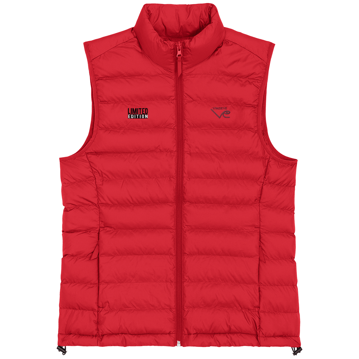 Doudoune sans manches STELLA rouge Vinseye-influensse