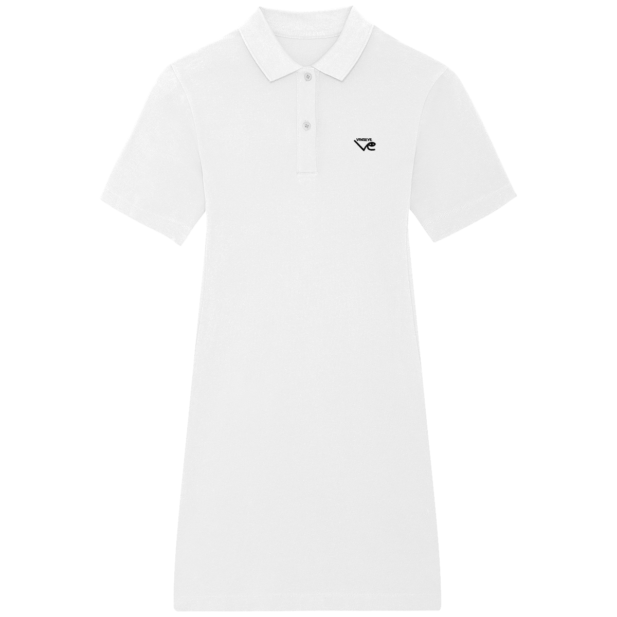 Robe polo Paiger blanc Vinseye-influensse
