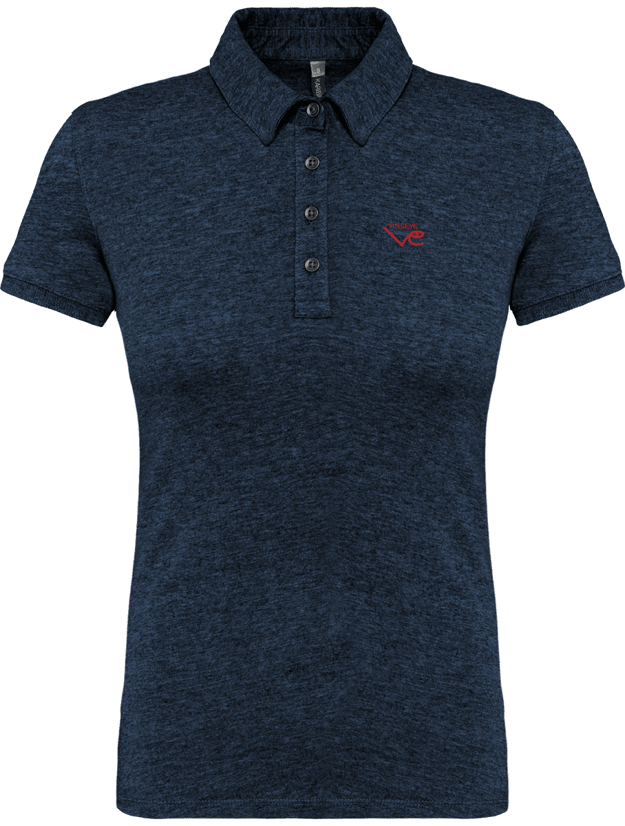 Polo Jersey French navy heather Vinseye-influensse
