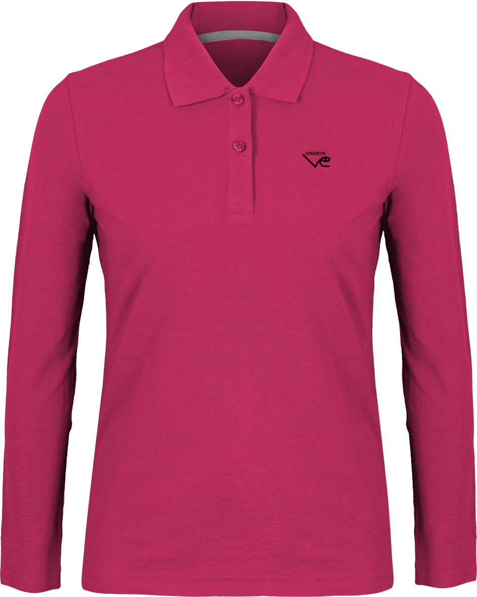 Polo manches longues Fuchsia Vinseye-influensse